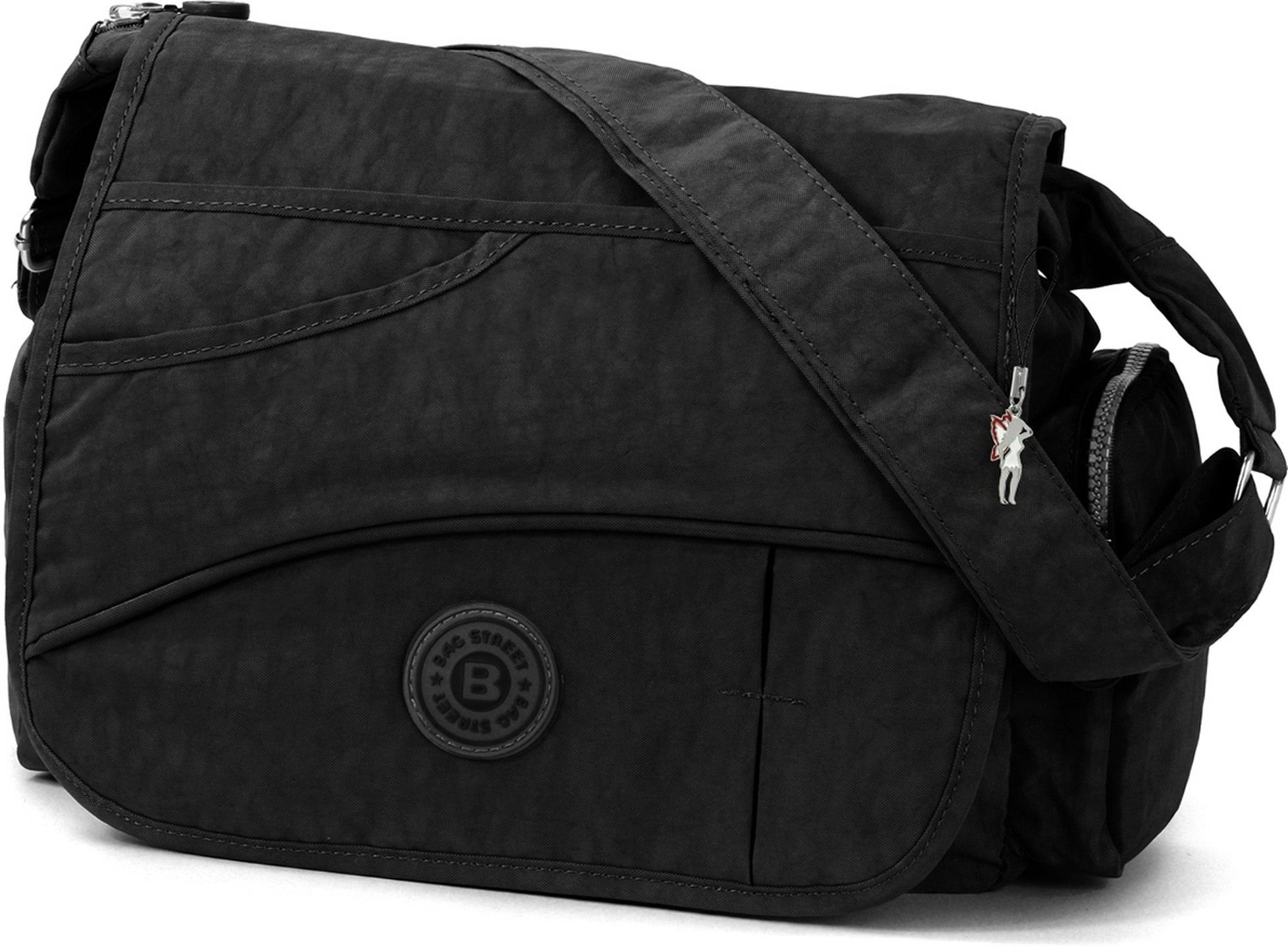 BAG STREET Umhängetasche Bag Street Nylon Tasche Damenhandtasche (Umhängetasche, Umhängetasche), Jugend, Damen Tasche strapazierfähiges Textilnylon schwarz | Umhängetaschen