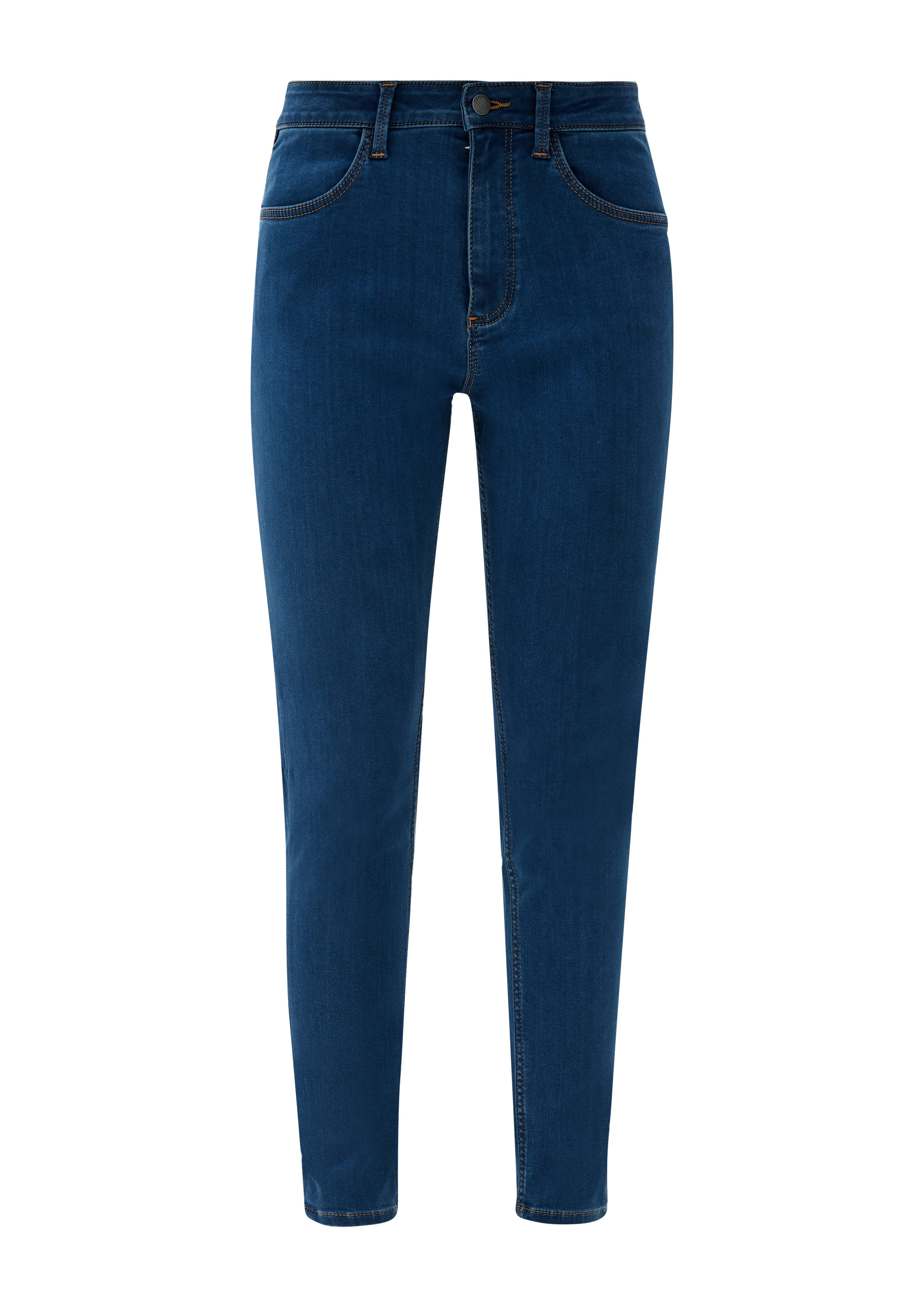 Leg Skinny Skinny Ankle-Jeans / 7/8-Hose Rise High / blau / QS Sadie Fit