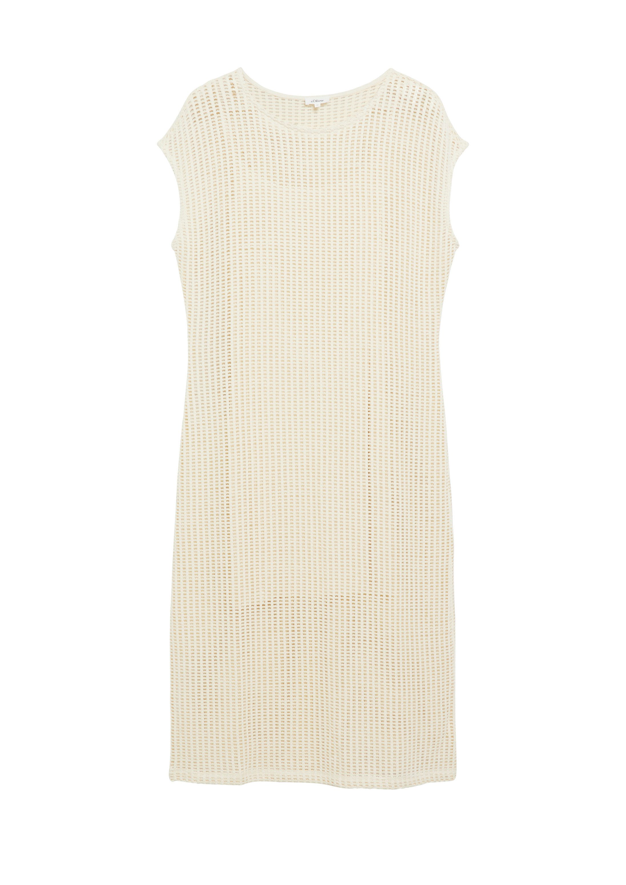 s.Oliver Midikleid Kleid Midikleid aus Häkelspitze mit Unterkleid