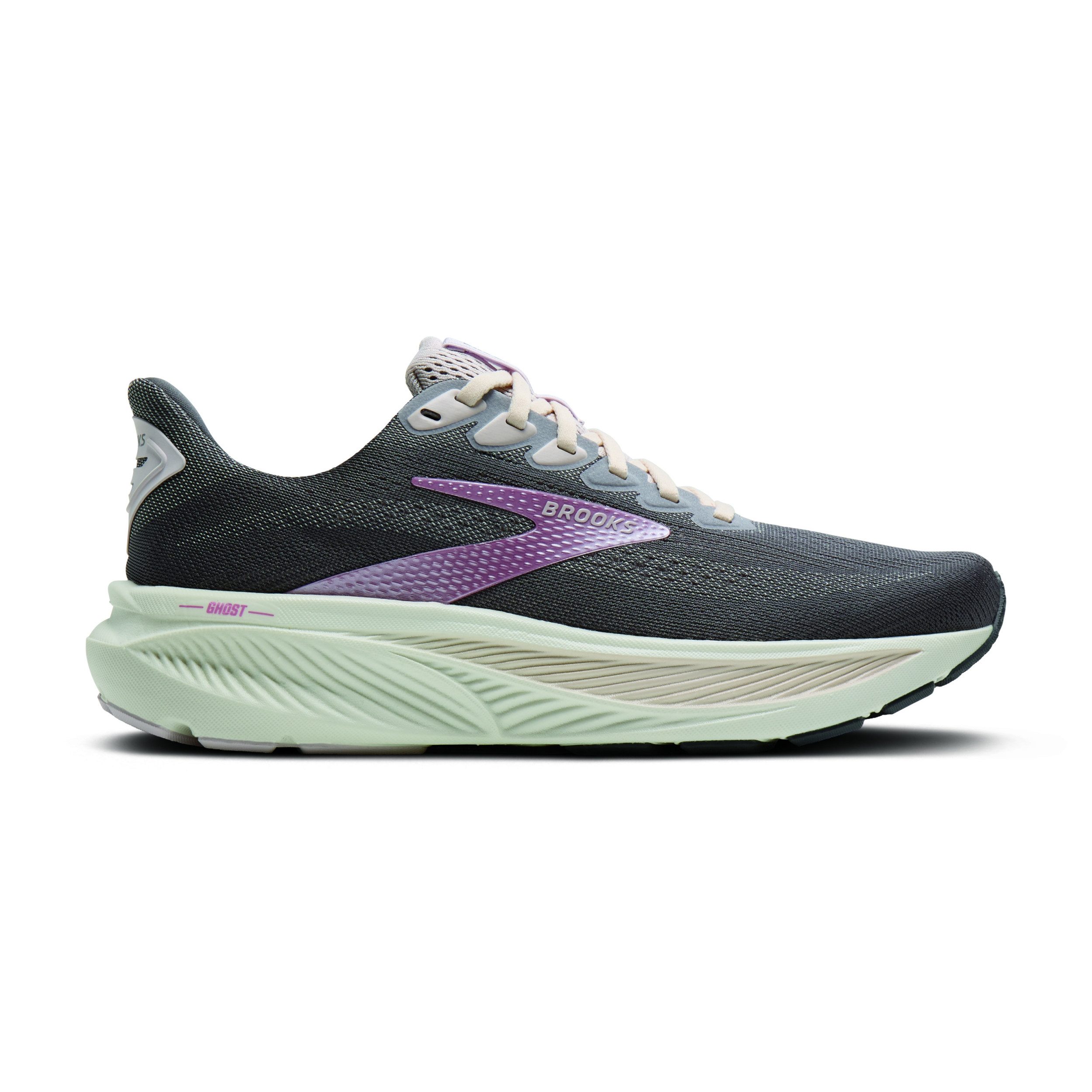 Brooks Ghost 17 Ebony/Diva Pink/White Laufschuh