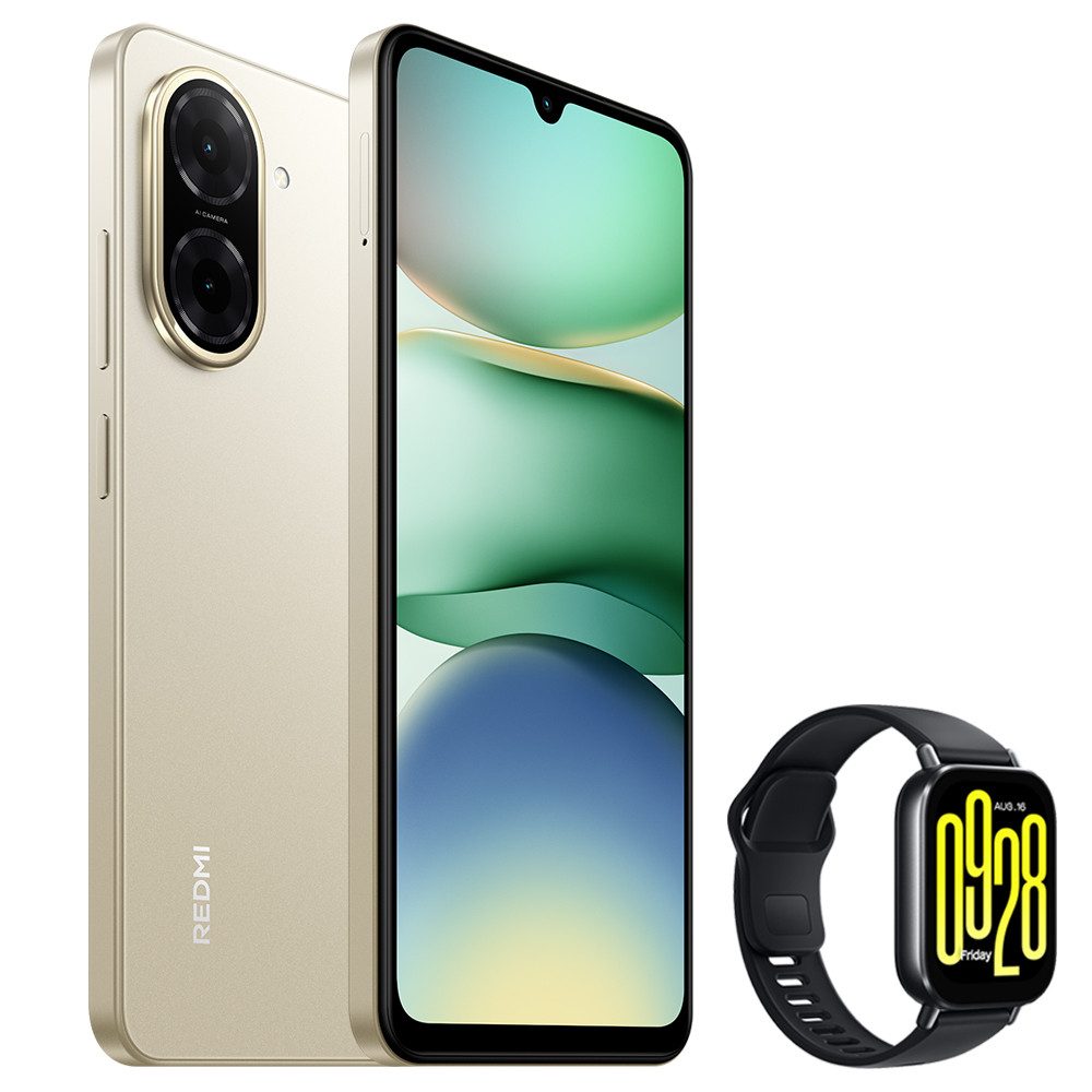 Xiaomi Redmi A5 4+128GB Smartphone & Smartwatch Handy (32 MP Kamera, 6,88" großes Display)