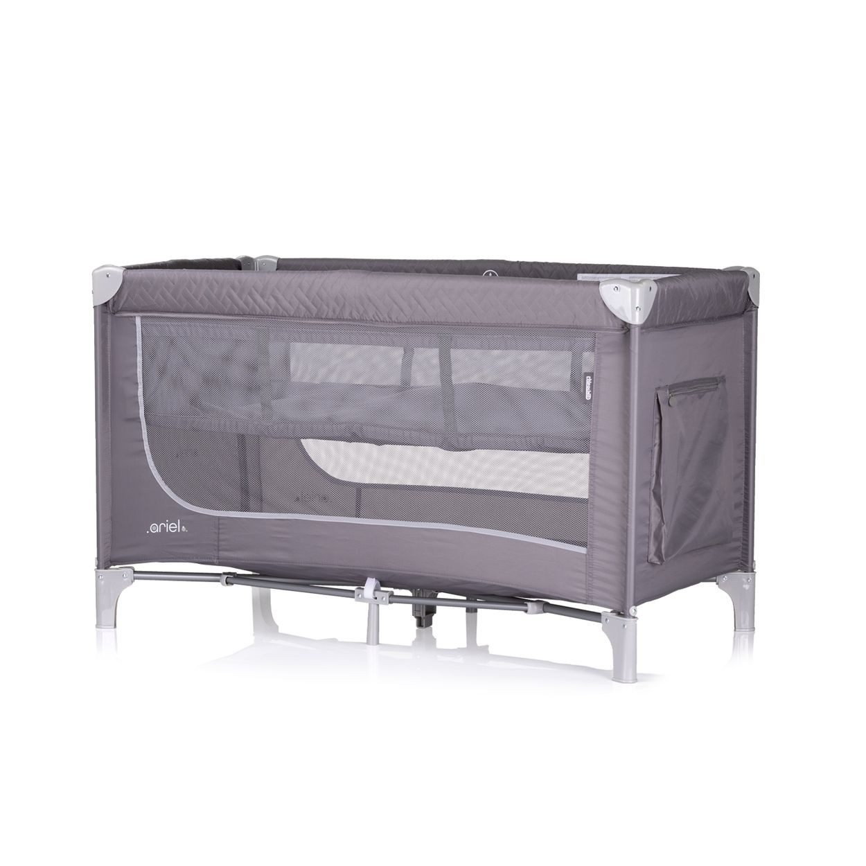 Chipolino Baby-Reisebett Reisebett Ariel, 2 Ebenen, Tragetasche, Seiteneingang, Seitentasche