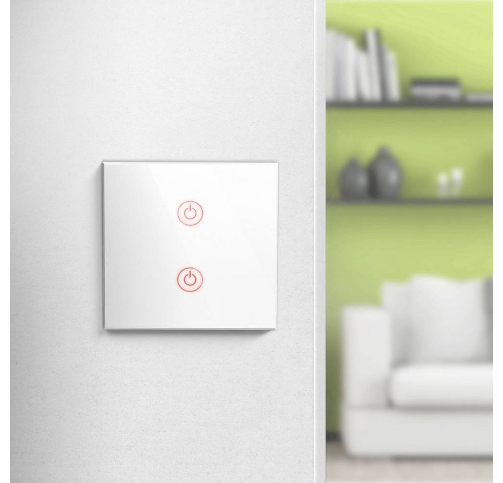 Thumbnail - Hama WiFi-Touch-Wandschalter, Unterputz Wandtaster, App steuerbar