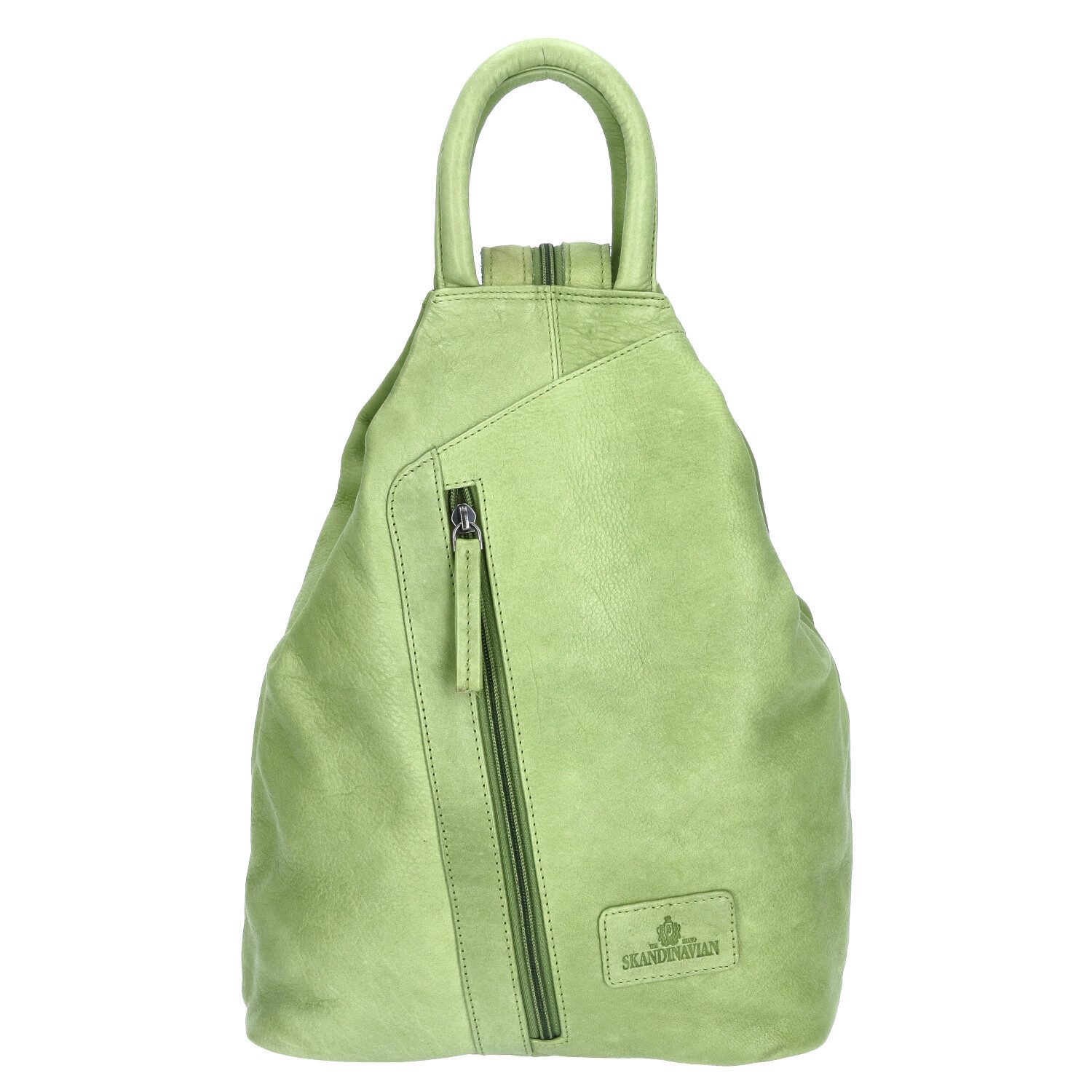 The Skandinavian Brand Freizeitrucksack The Skandinavian Brand Damen Leder Rucksack Green (1-tlg)