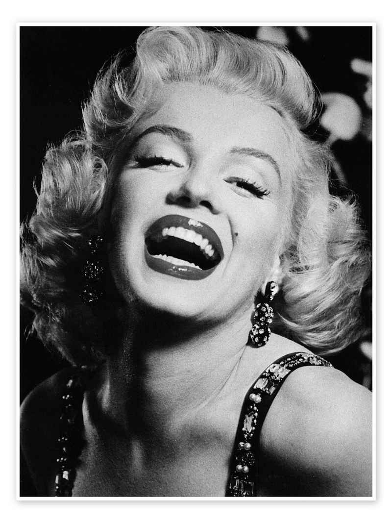 Posterlounge Poster Celebrity Collection, Marilyn Monroe Lipstick, Wohnzimmer Fotografie
