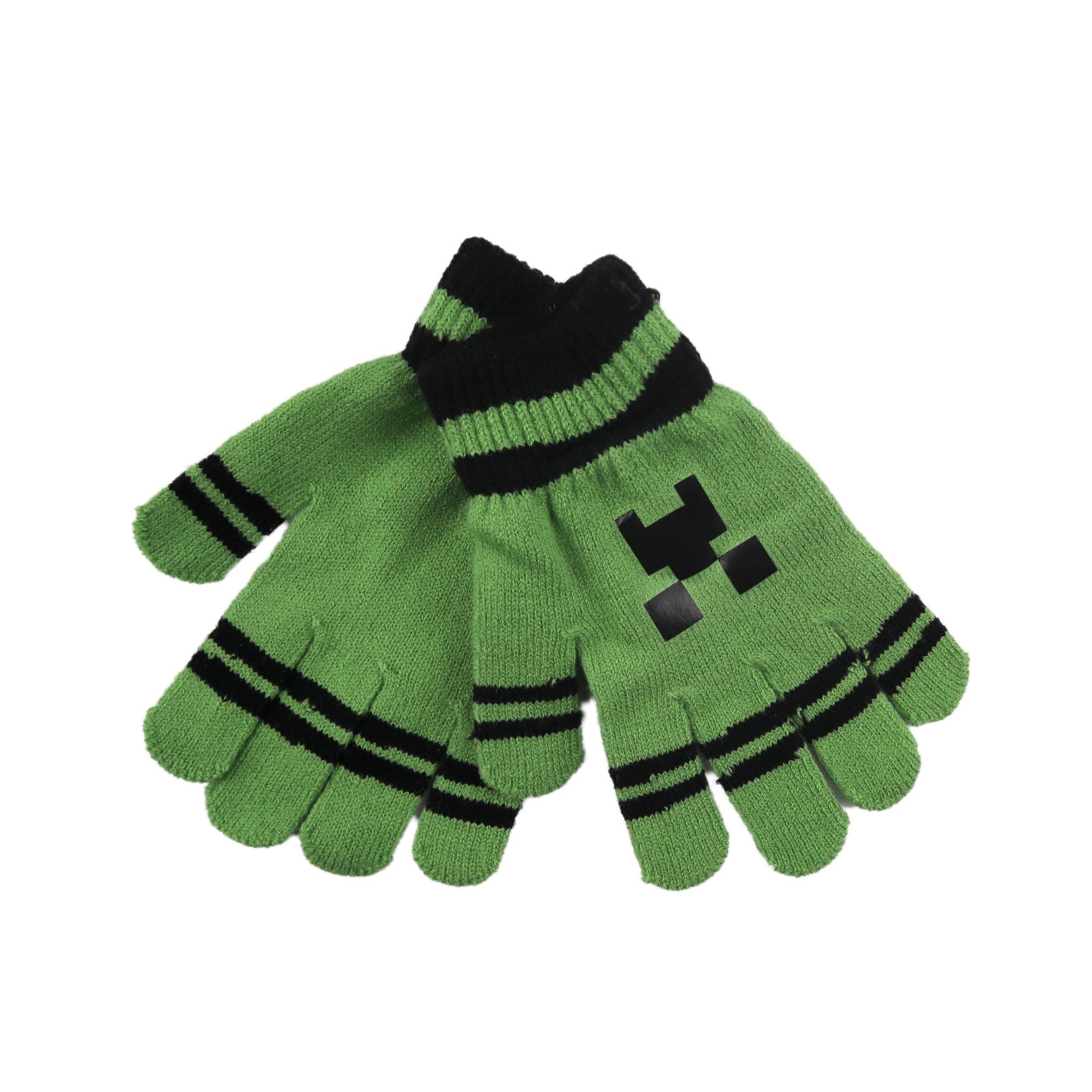 Minecraft Multisporthandschuhe Minecraft Creeper Jungen Kinder Handschuhe Einheitsgröße 3 bis 10 Jahre