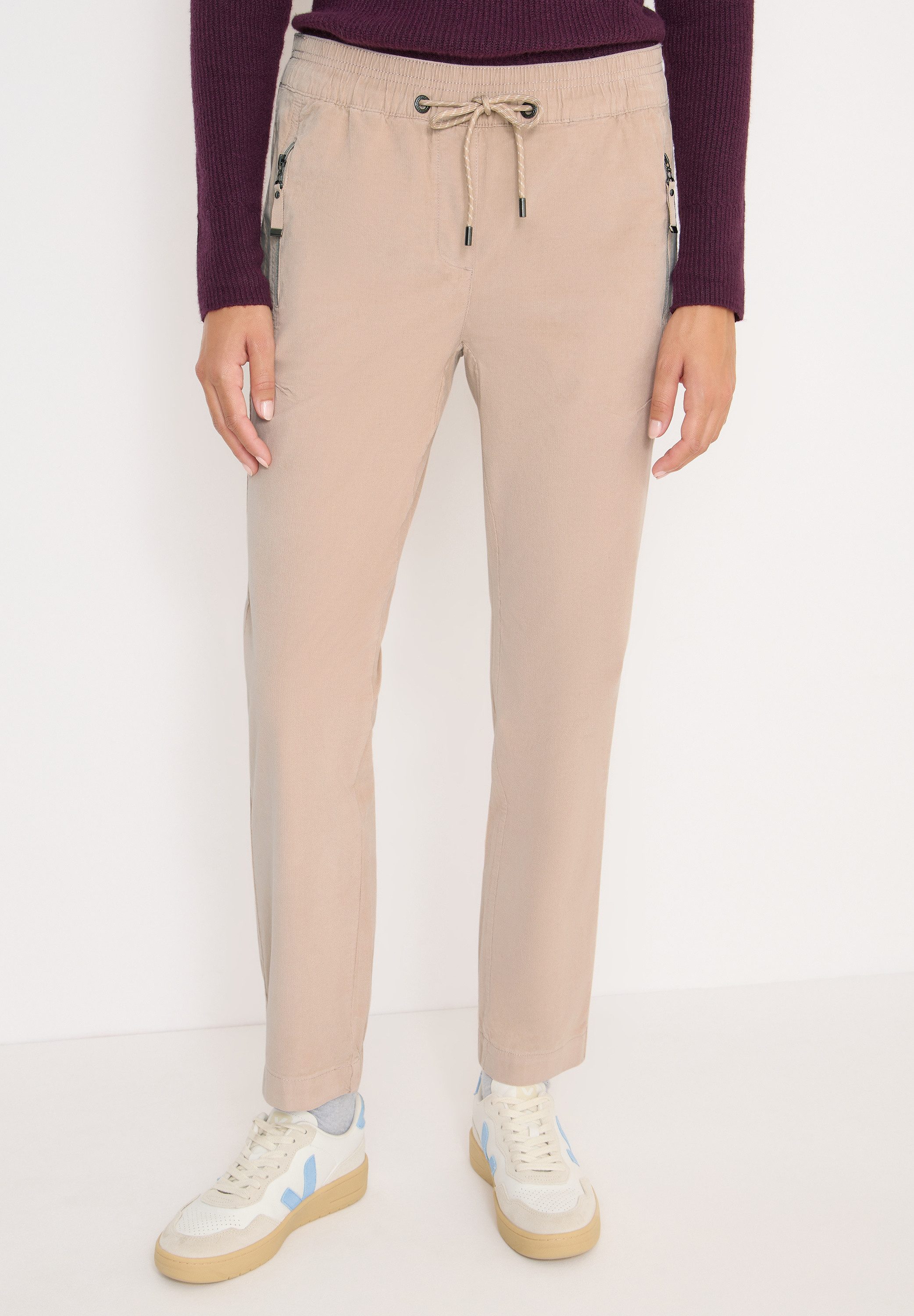 CECIL Cordhose aus Baumwolle mit Stretchanteil