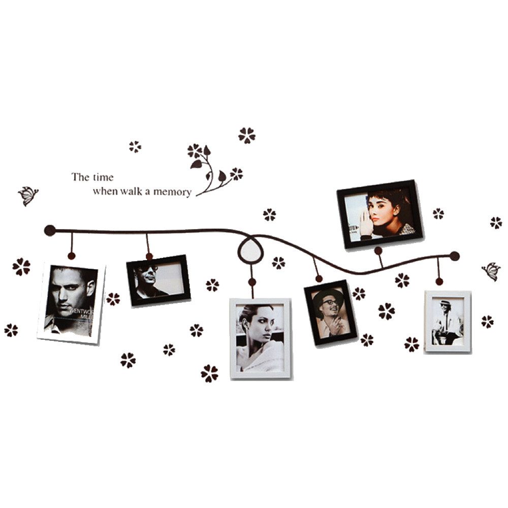little dove Bild mit Rahmen Kunststoff Bilderrahmen Rahmen,Wandtattoo Wandsticker, (6 St)
