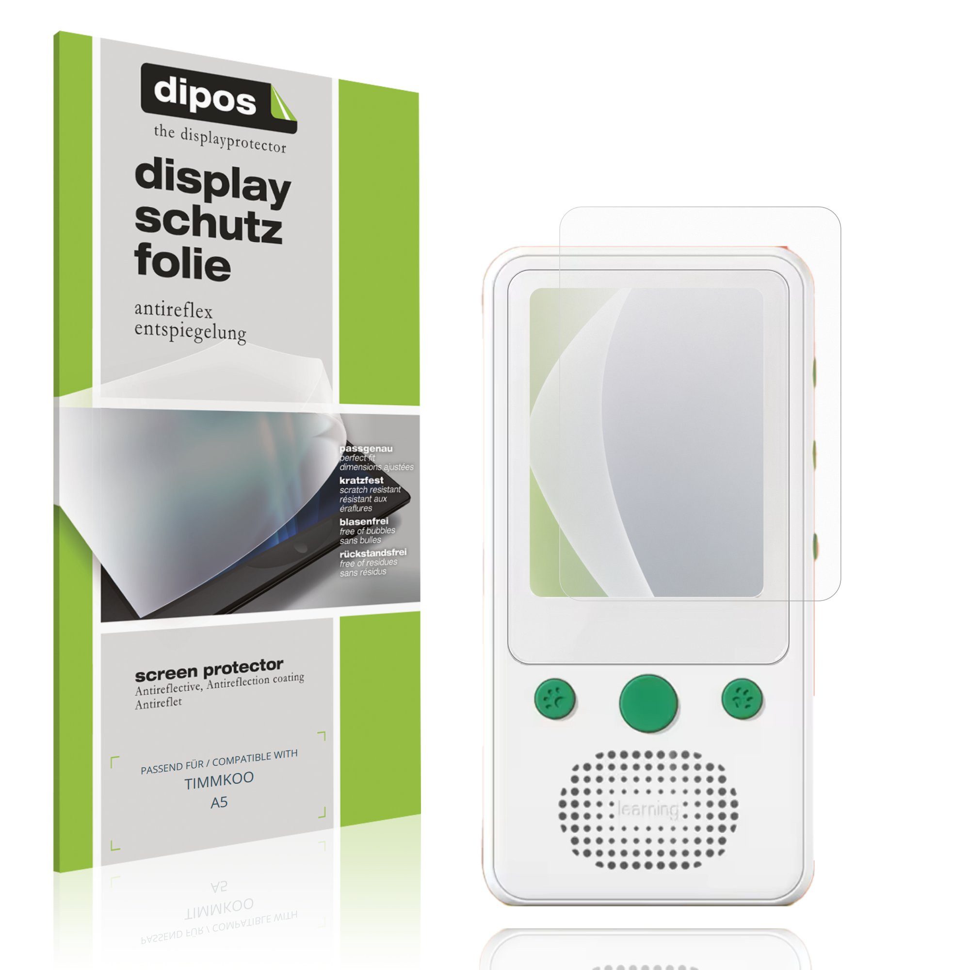 dipos Displayschutzfolie Schutzfolie für TIMMKOO A5, 4 Stück, Displayschutz Schutz Folie Made in Germany