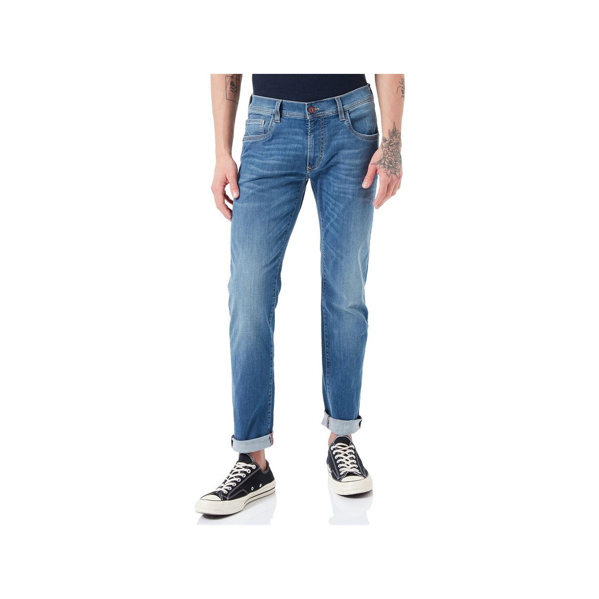 Chinos (1-tlg., pflegeleicht) Pioneer regular Authentic Jeans hell-blau