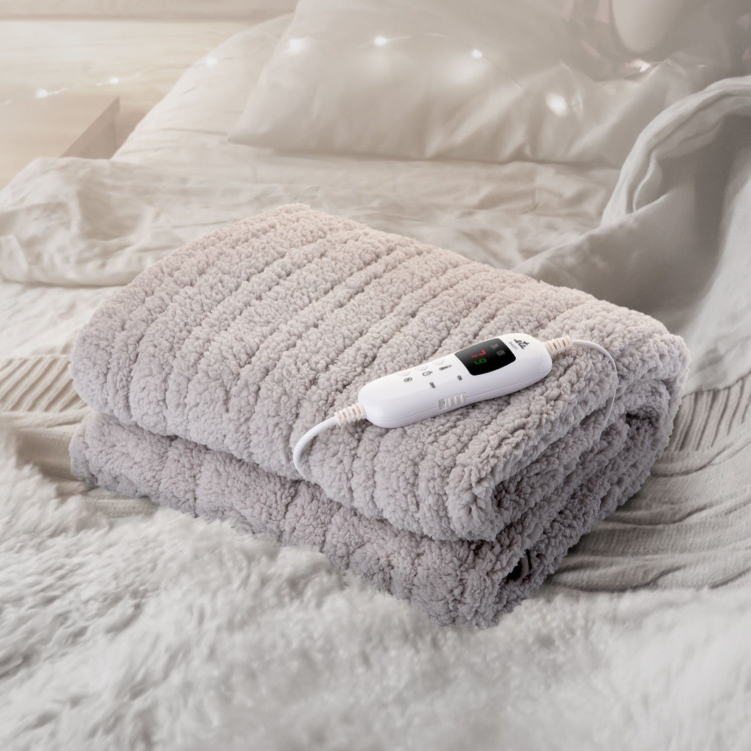 eta Heizdecke SHAGGY, 1-tlg., sehr weiches Polar Fleece, Timer, 7 Temperatustufen von 30-45 ˚C