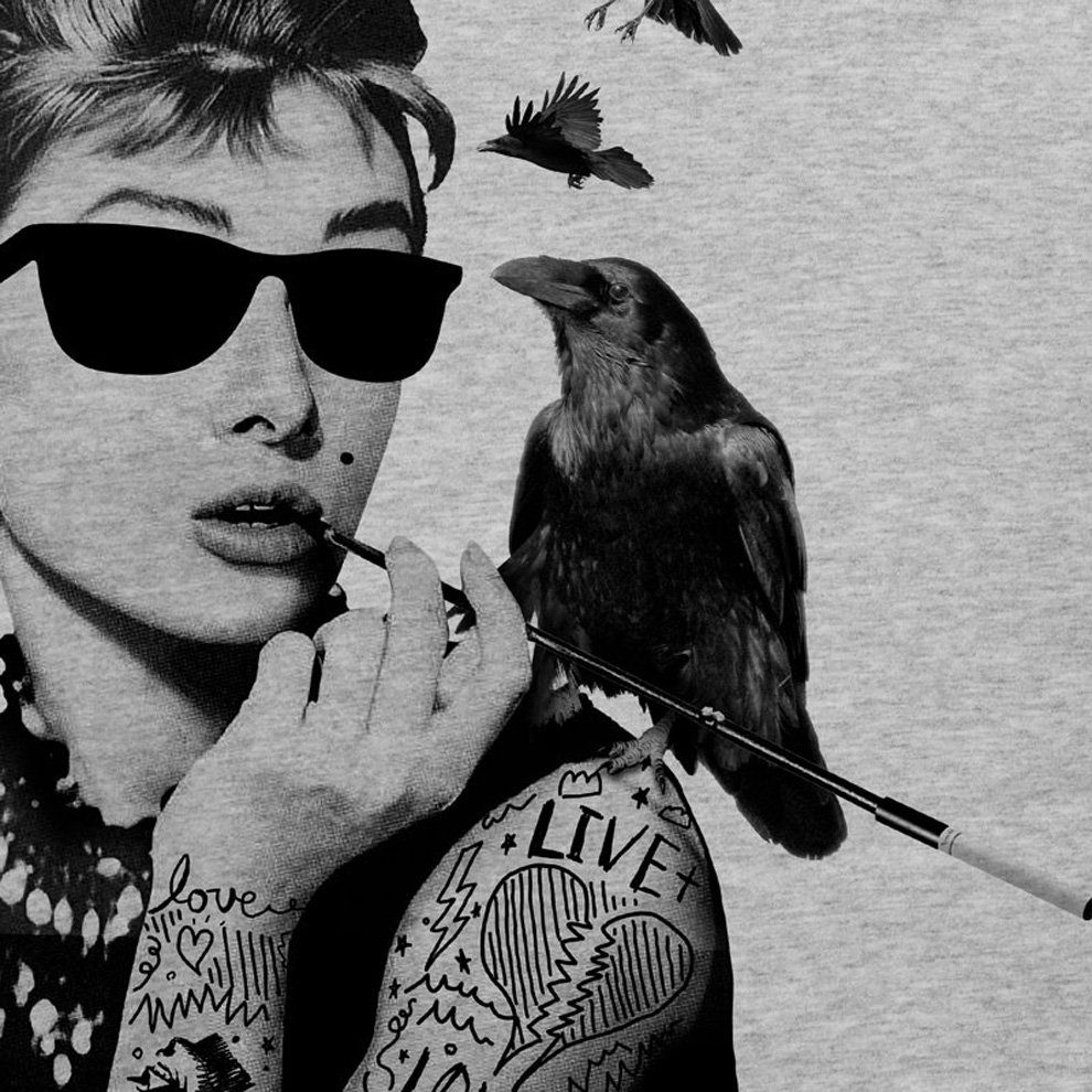 style3 T-Shirt Audrey Tattoo hepburn tatoo günstig online kaufen
