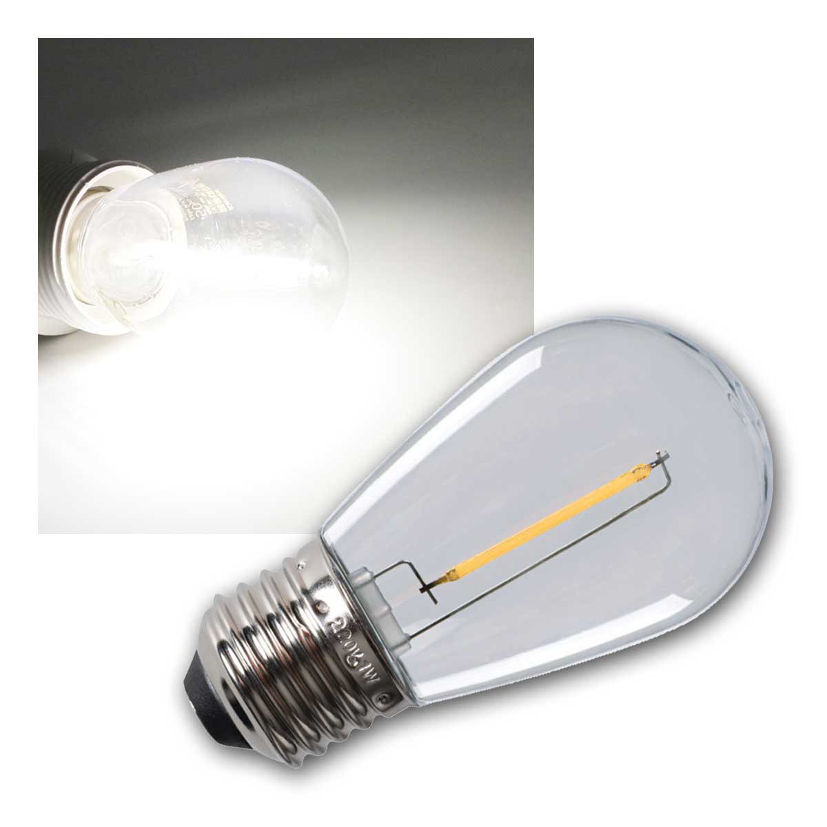 Kanlux Lichterkette E27 Lichterketten-Birne ST45 neutra 0,5W 230V 50lm
