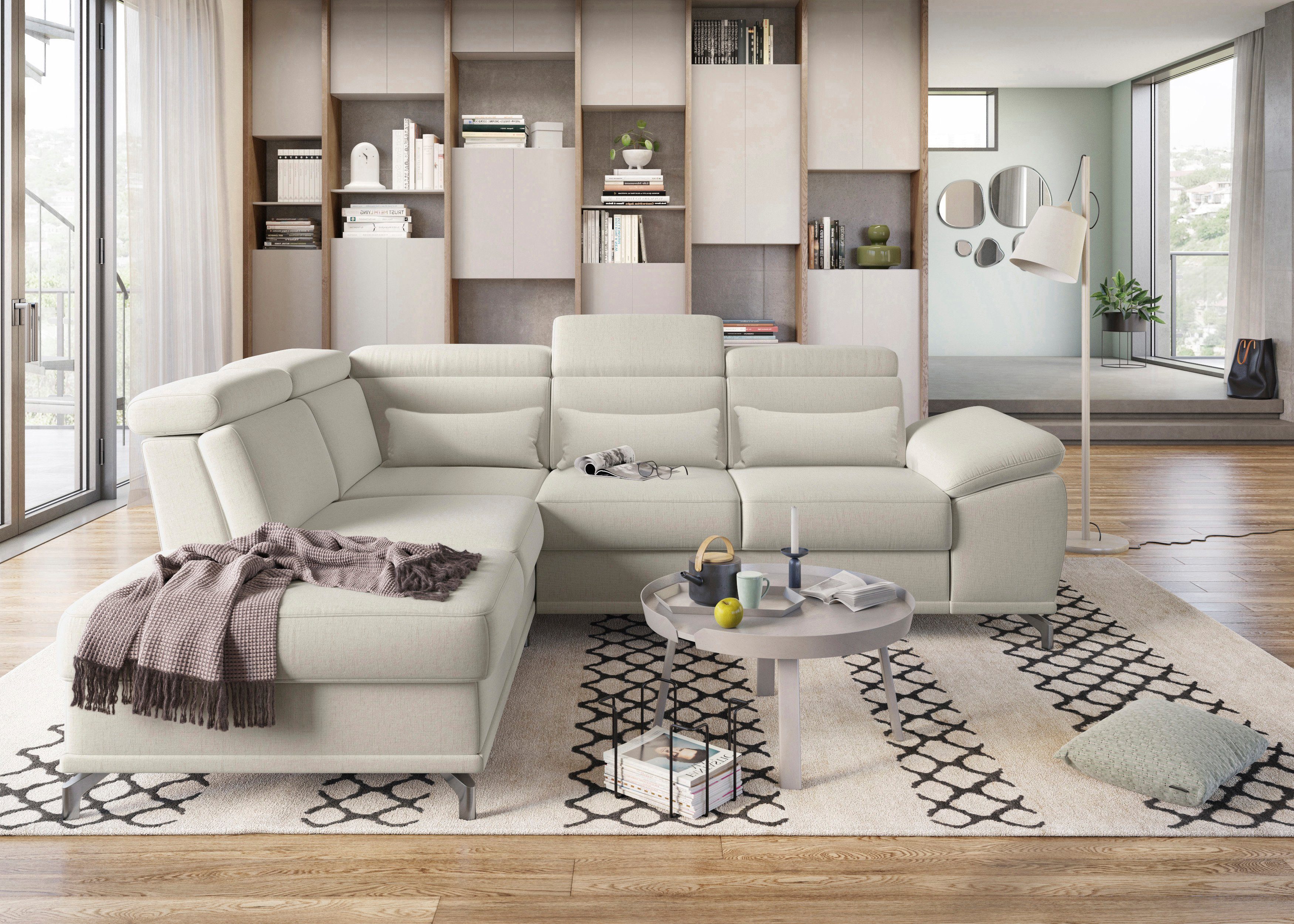 sit&more Ecksofa Cabrio L-Form, mit Sitztiefenverstellung, günstig online kaufen