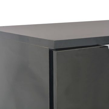vidaXL Sideboard Sideboard Hochglanz-Schwarz 107x35x80,5 cm (1 St)