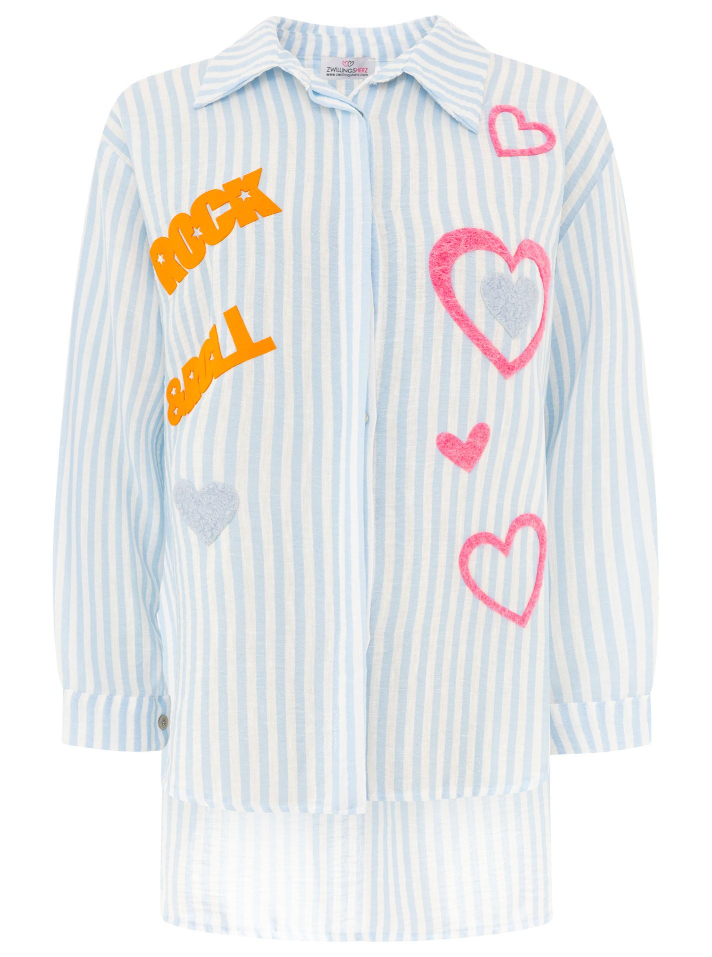 Hemdbluse "Rock n' Roll Patches"