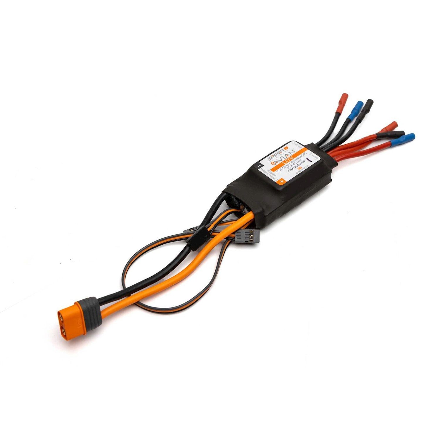 Spektrum Spektrum Avian 40 Amp Dual Brushless Smart Lite ESC, 3S-4S Regler RC-Fernsteuerung