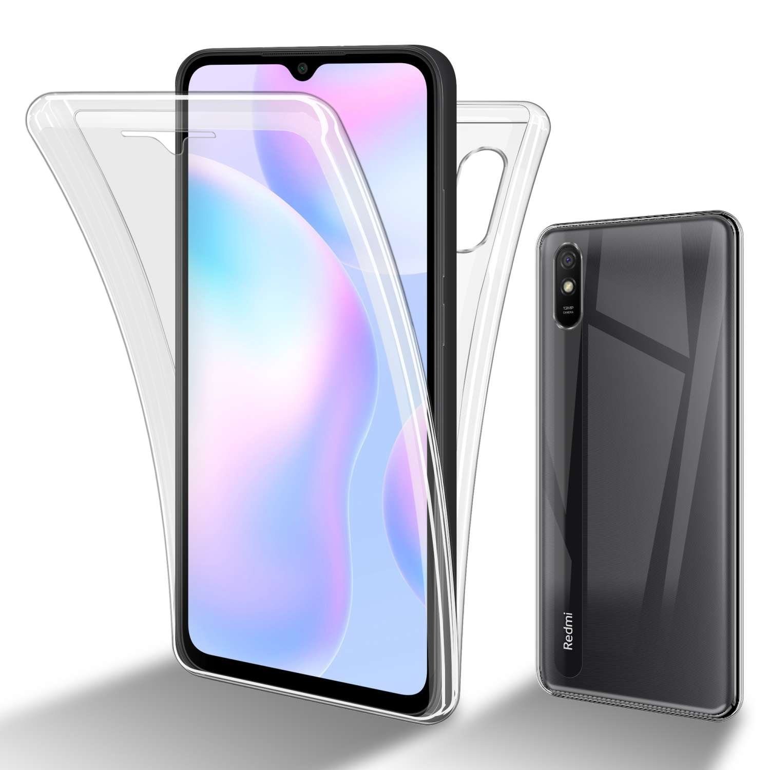 Cadorabo Handyhülle für Xiaomi RedMi 9A / RedMi 9AT Hülle Xiaomi RedMi 9A / RedMi 9AT, Flexible Case Handy Schutzhülle - Hülle - Back Cover 360° Grad