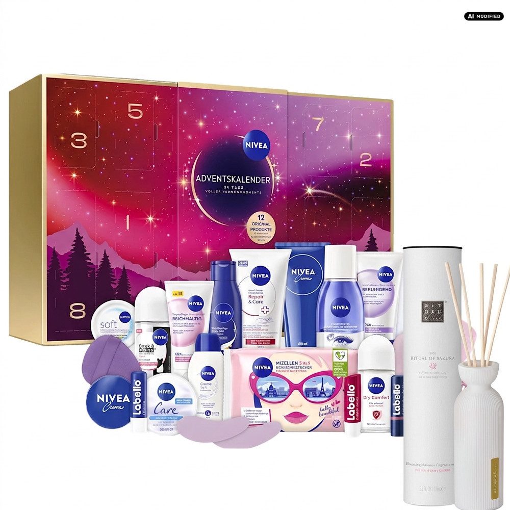 Nivea Adventskalender Nivea Adventskalender 2026 Verwöhnmomente mit Rituals Sakura, Adventskalender mit ergänzendem Rituals Duftstäbchen