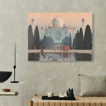 Posterlounge Acrylglasbild Yoshida Hiroshi, Morgennebel im Taj Mahal, Malerei