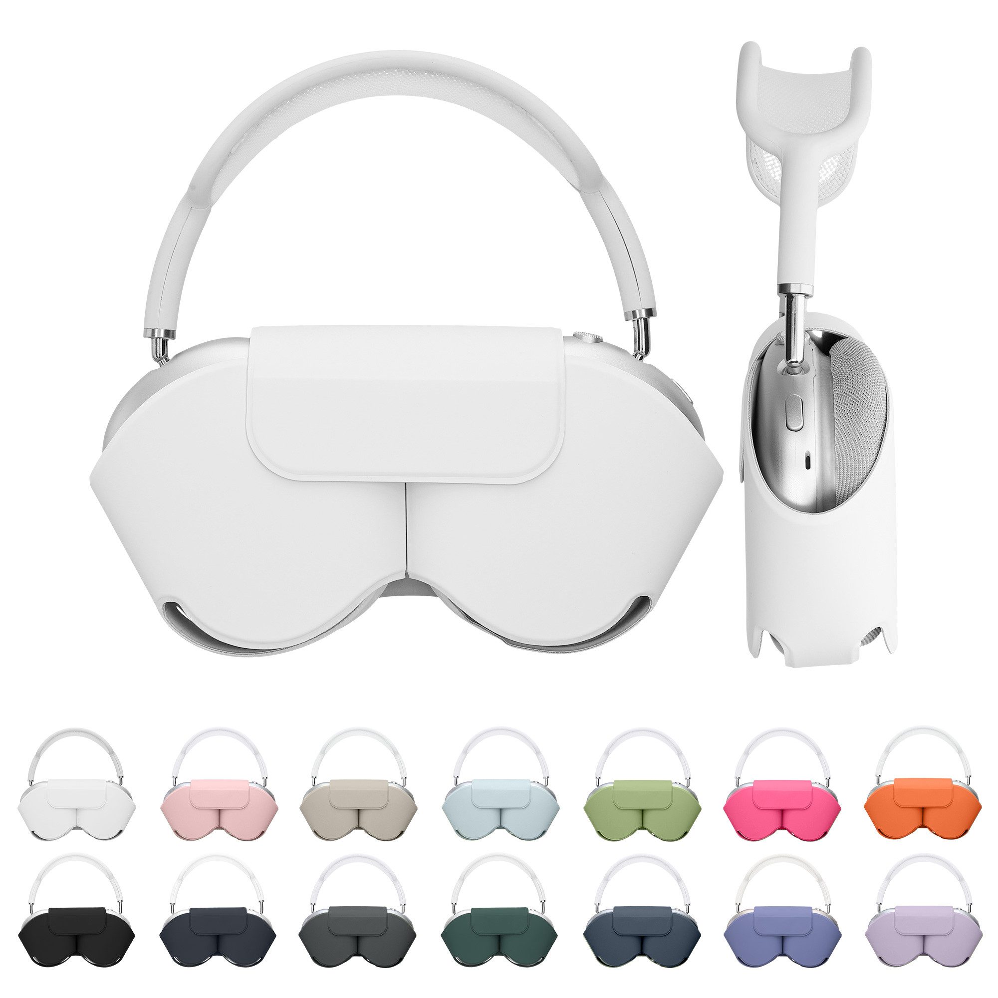 kwmobile Kopfhörer-Schutzhülle Hülle für Apple AirPods Max / AirPods Max 2 Case, AirPods Max / AirPods Max 2 Hülle Sleep Mode kompatibel