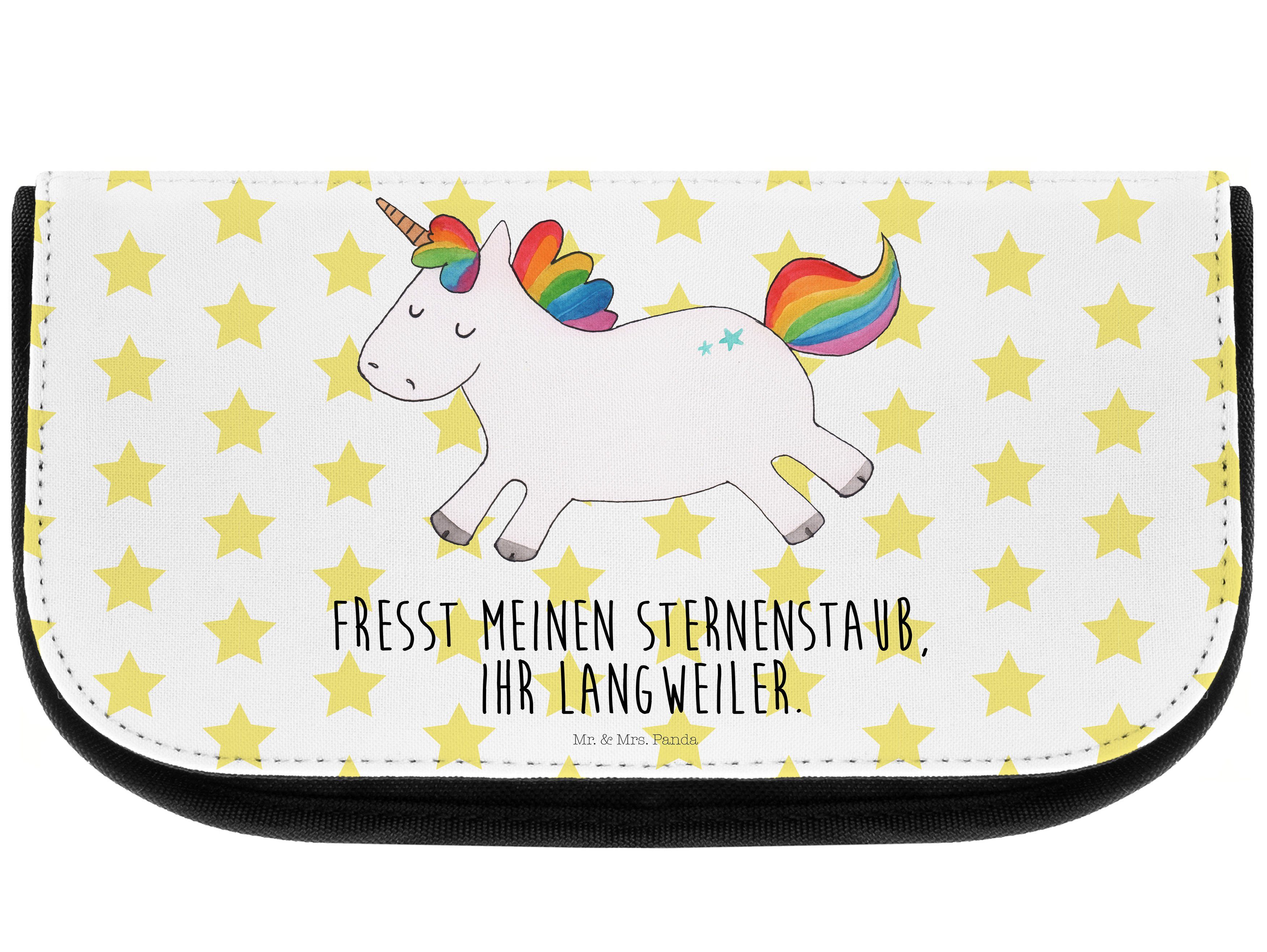 Happy - Kosmetikbeutel, Unicorn, Weiß Einhörner, Mrs. - Geschenk, Mr. (1-tlg) Panda Einhorn & Kosmetiktasche