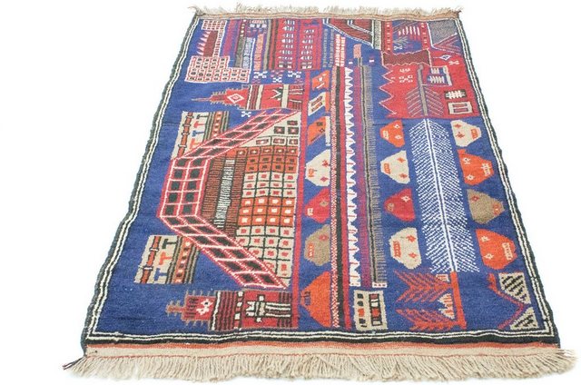 Wollteppich »Belutsch Teppich handgeknüpft mehrfarbig«, morgenland, rechteckig, Höhe 13 mm, handgeknüpft-Otto