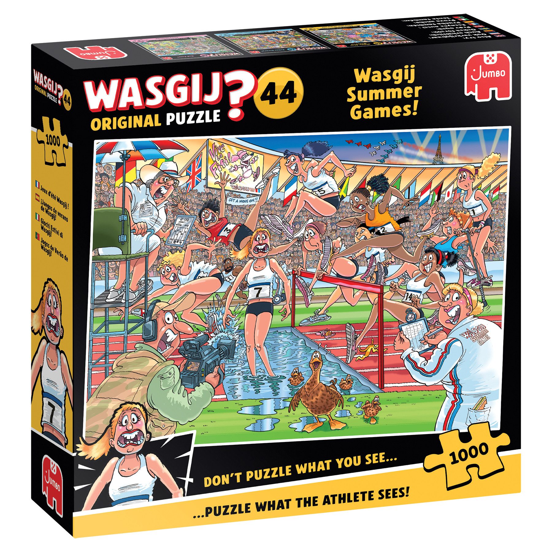 Jumbo Spiele Puzzle Wasgij Original 44, Wasgij Sommerspiele, 1000 Teile Puzzle, 1000 Puzzleteile