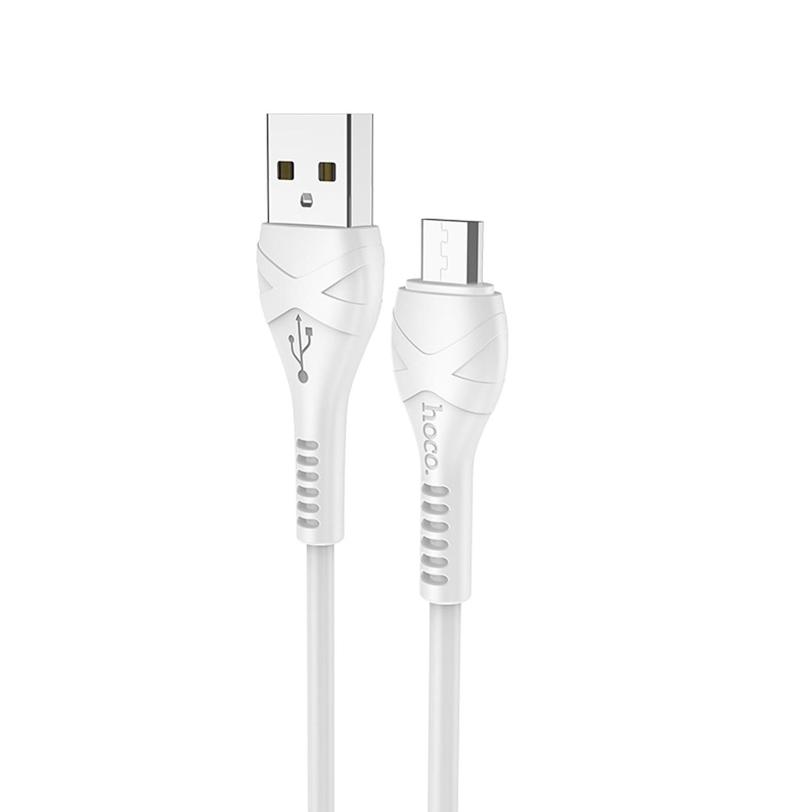 hoco. X37 USB Daten & Ladekabel bis zu 2.4A Ladestrom Smartphone-Kabel, micro USB, USB Typ A (100 cm), Hochwertiges Aufladekabel für Samsung, Huawei, Xiaomi uvm.