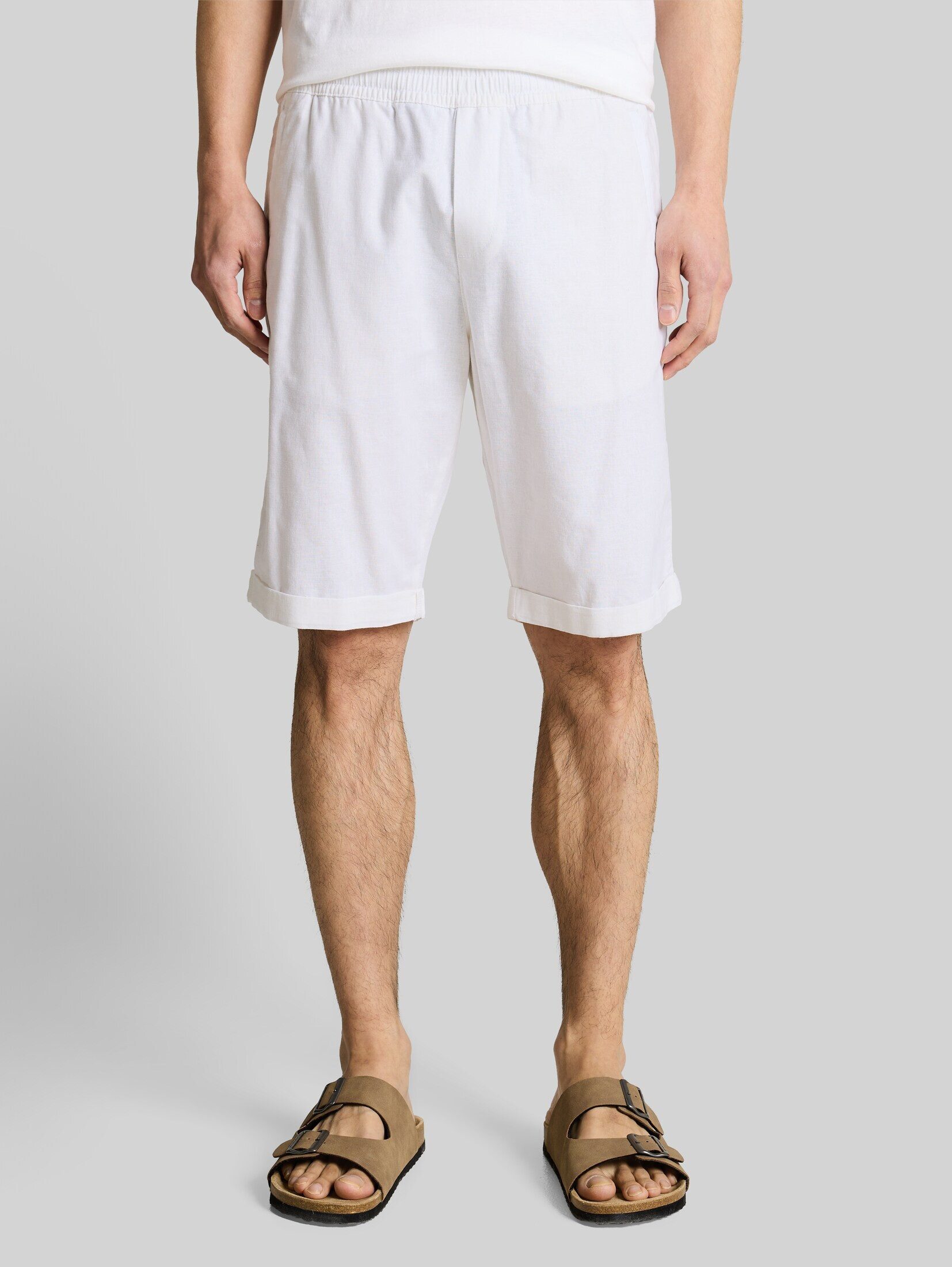 TOM TAILOR Shorts Hosen & Chino TTREGULAR Shorts mit Leinenanteil