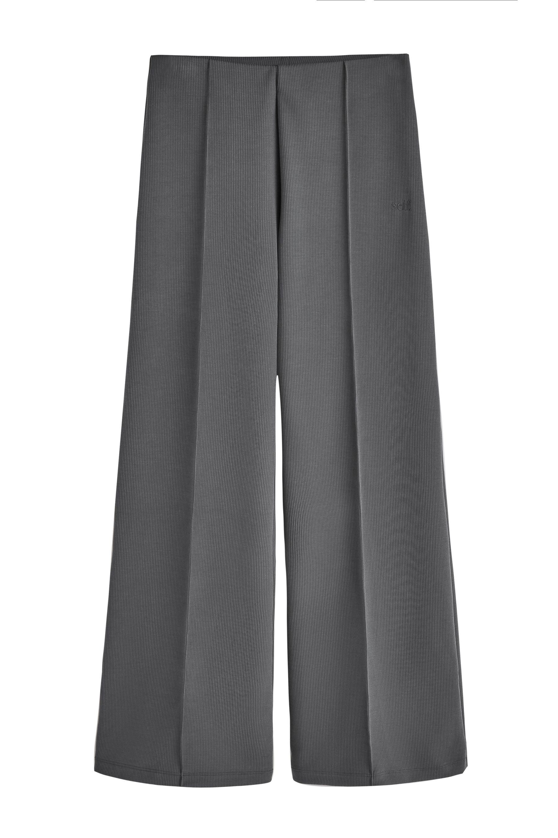 self Palazzohose self. Gerippte, weiche Hose mit weitem Bein (1-tlg)