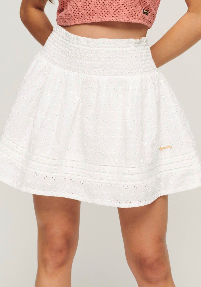 Off LACE Minirock MINI White SKIRT Superdry VINTAGE