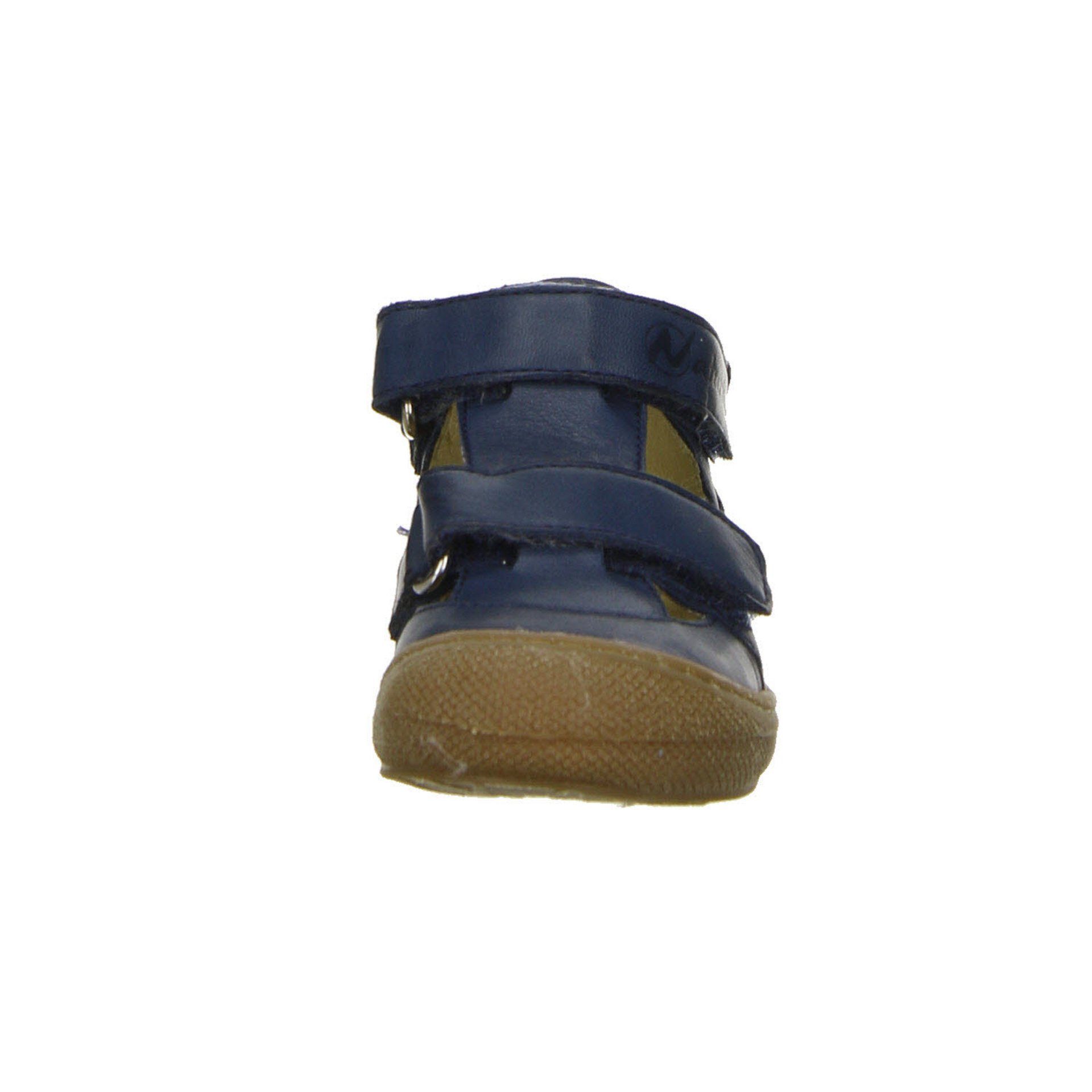 Minilette Schuhe dunkel Sandalen Glattleder Puffy Lauflernschuh blau Jungen Naturino