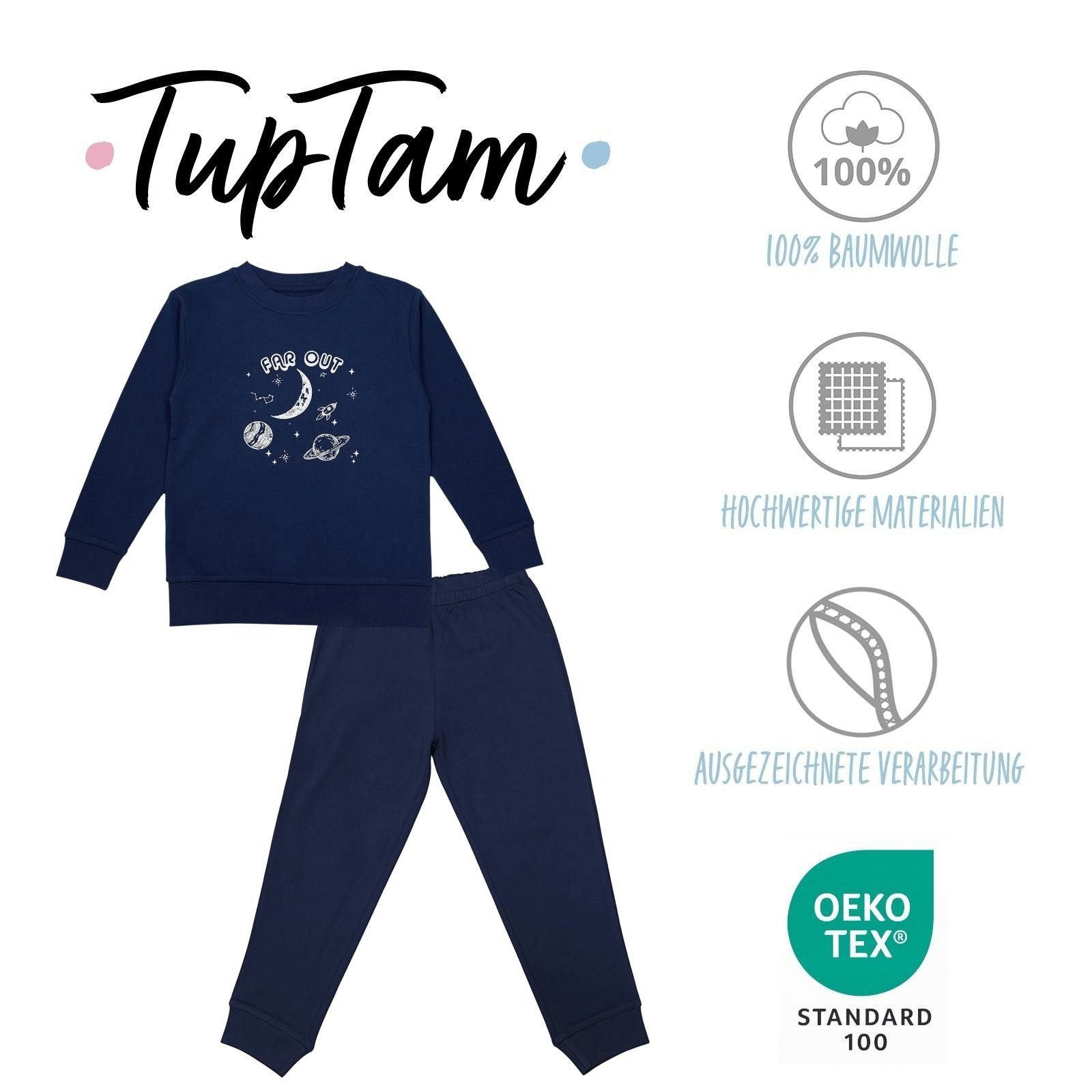 TupTam Schlafanzug Kinder Jungen Pyjama Schlafanzug Set Langarm Nachtwäsche 2-teilig – Bild 2 von 5