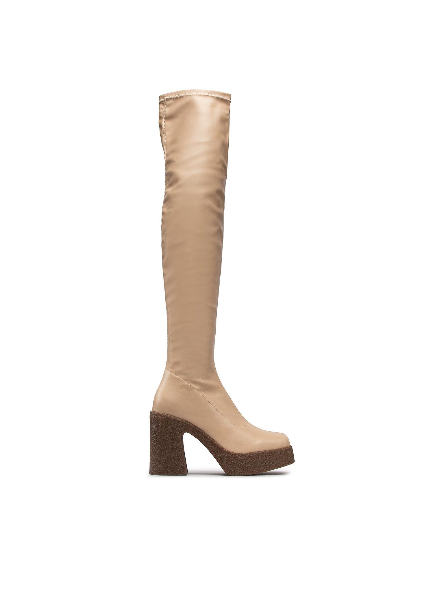 DeeZee Overknees ZAL960638-2 Beige Overkneestiefel günstig online kaufen