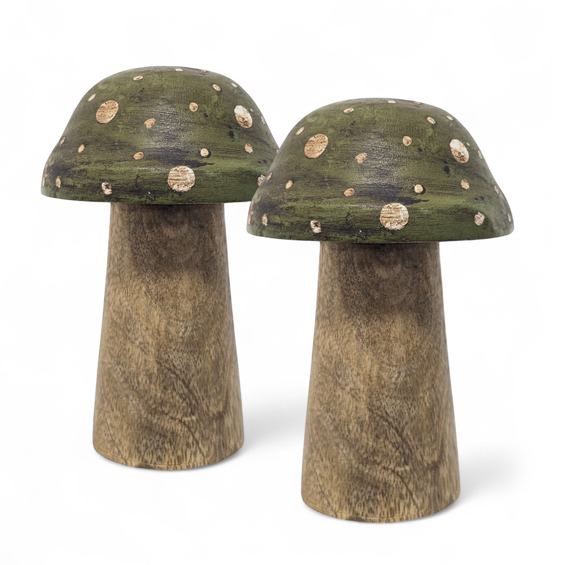 Spetebo Dekofigur Mangoholz Deko Pilze zum Hinstellen 12 cm - 2er Set (Anza günstig online kaufen