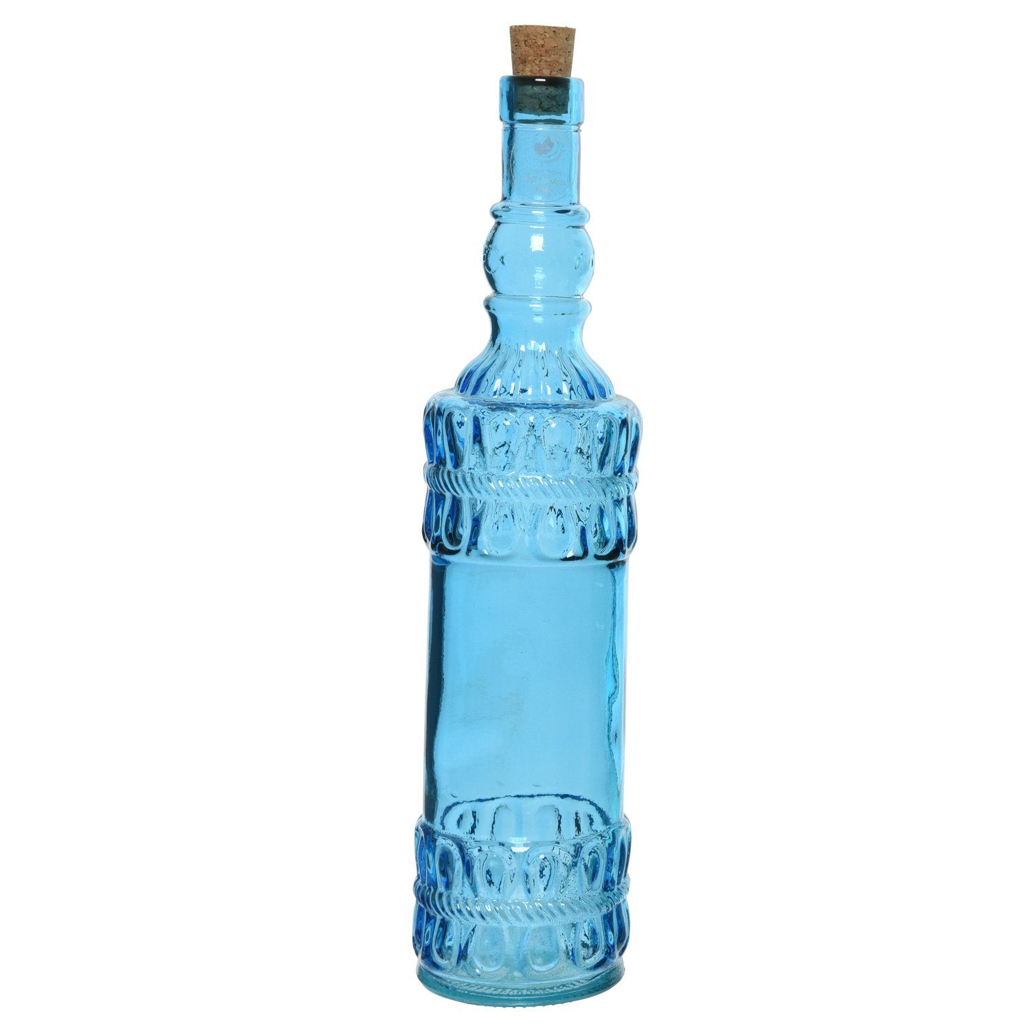 Recyclingglas, Vintage Flasche Deko Retro Glasflasche Vorratsglas Korken Glas, Likör (1-tlg) MARELIDA mit