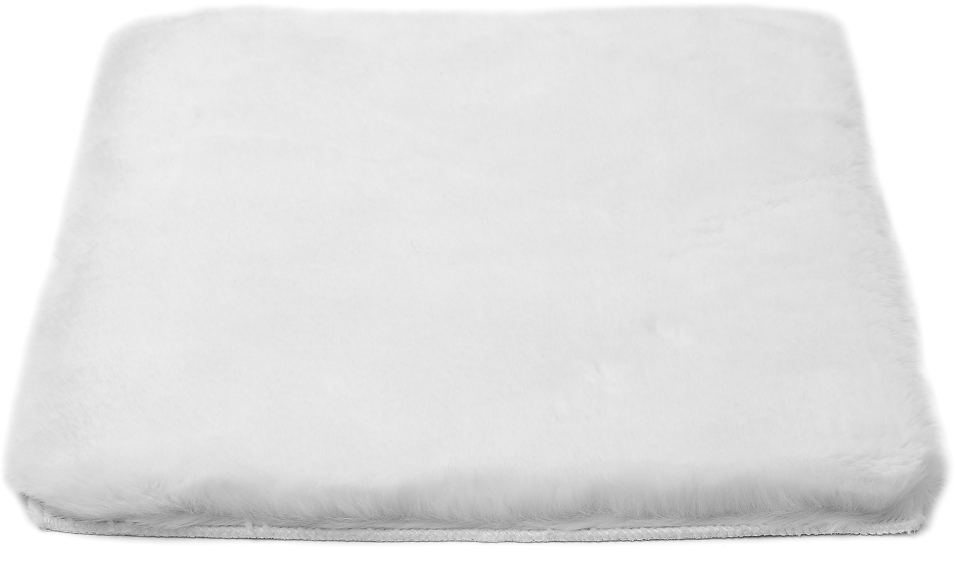 LUXOR living Stuhlkissen Sitzauflage cm, 4er Novara, eckig, weich, 40x40 auch weiß als sehr Set bestellbar Kunstfell