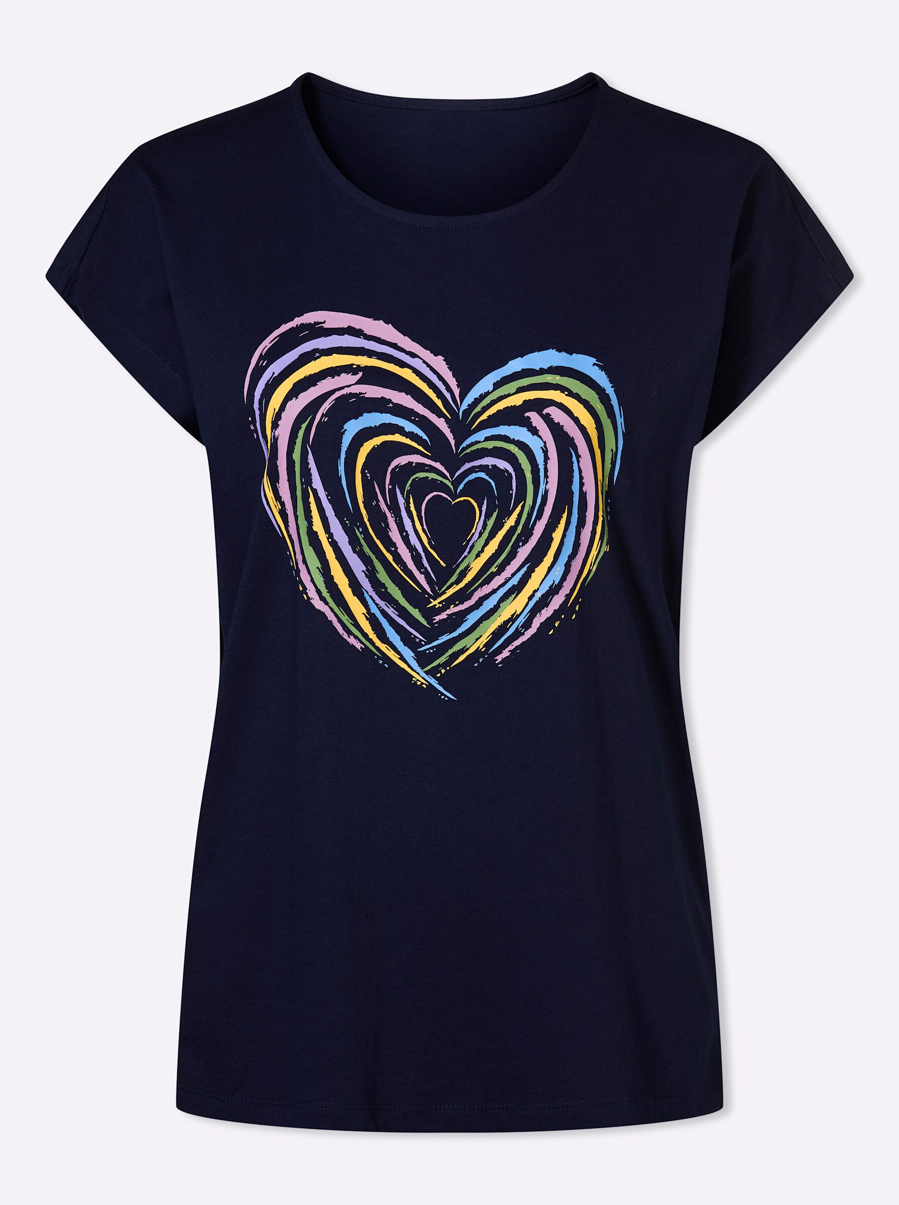 Sieh an! T-Shirt Kurzarm-Shirt Extra kurz