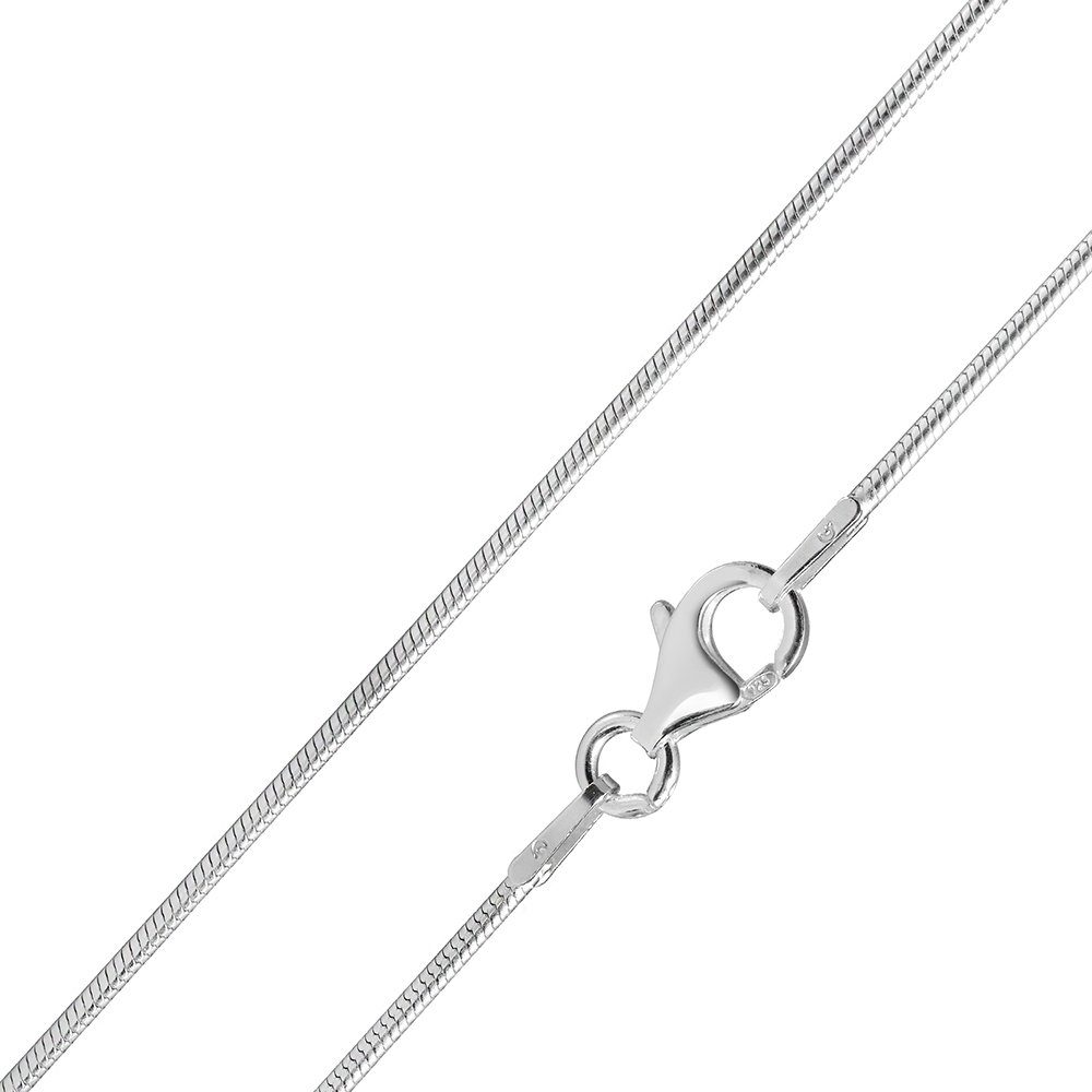 Silberkette Schlangenkette Damen Silber 1,7mm 40-60cm K18