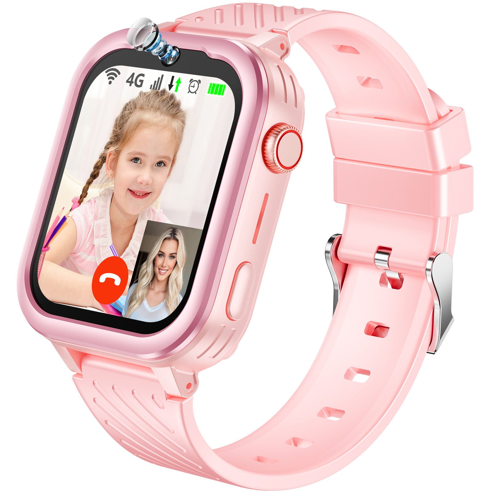 2025 Neueste Smartwatch Kinder mit GPS, HD-Videoanrufe, 4G-Anrufe Smartwatch