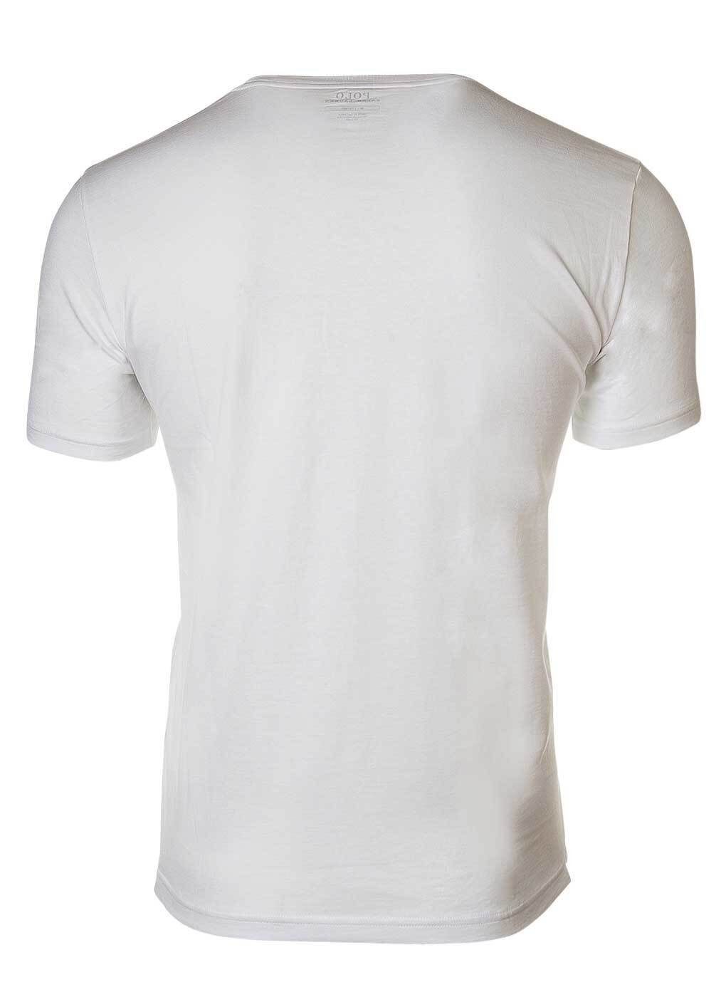 Herren Ralph T-Shirt T-Shirts, Lauren Polo Pack 3er schwarz/weiß/grau Rundhals, Halbarm