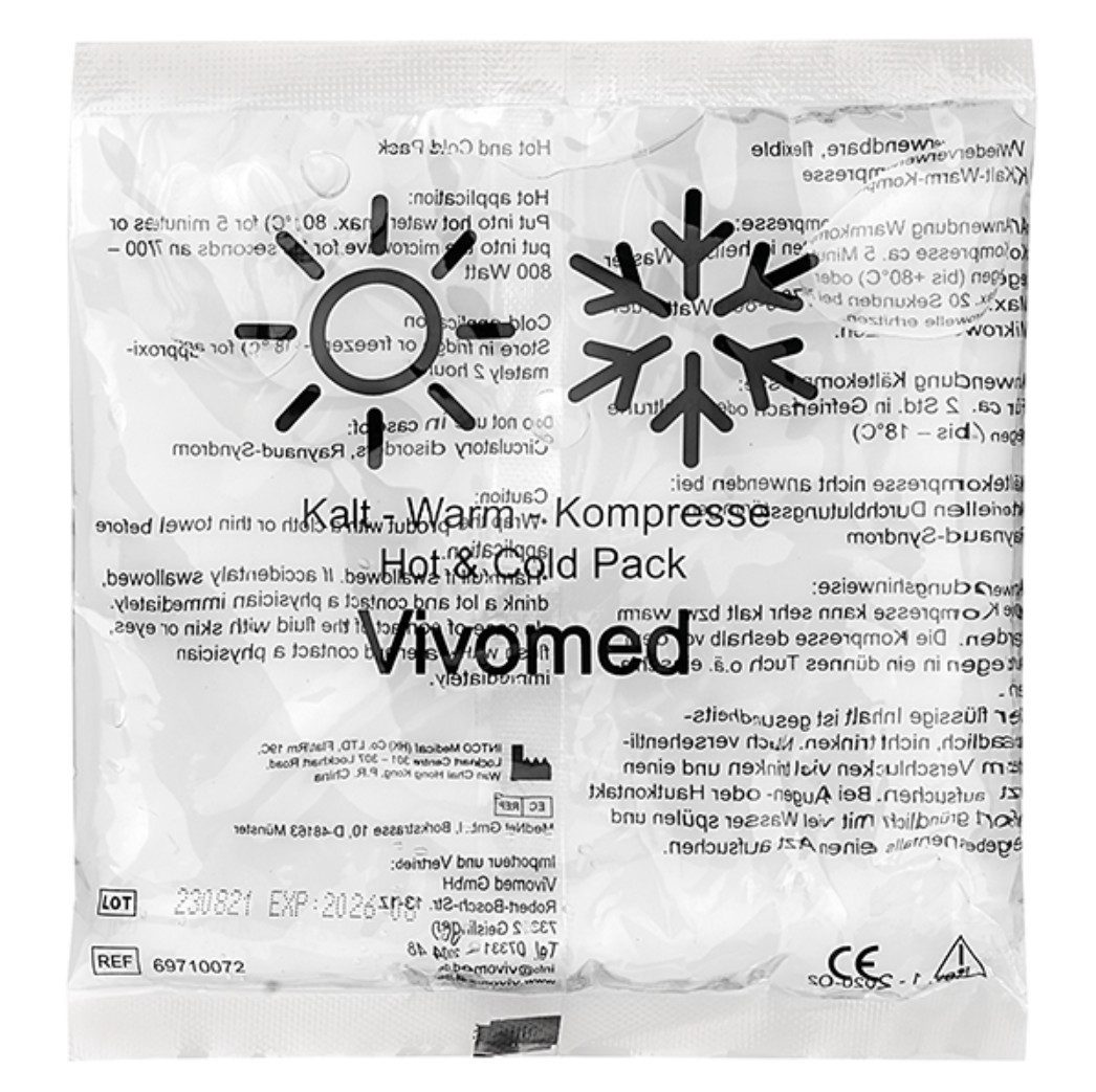 DocMed Kalt-Warm-Kompresse Kalt- /Warmkompressen, Mehrfach-Gelkompresse für Kälte- und Wärmeanwendung 1-tlg., flexible Schmerzbehandlung, Verschiedene Größen, Lang anhaltende Temperaturhaltung