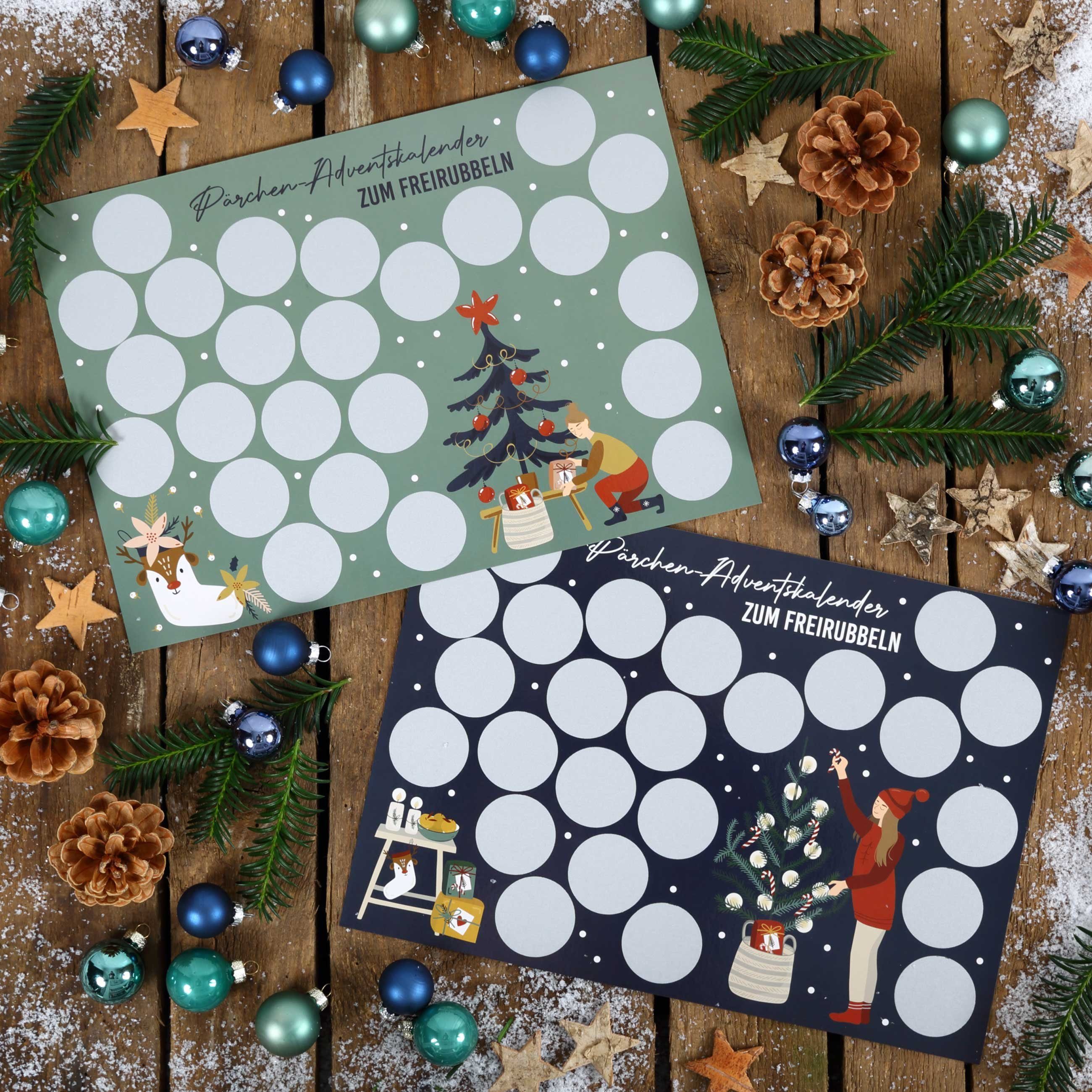PAPIERDRACHEN Adventskalender Adventskalender zum Freirubbeln – Bild 4 von 5