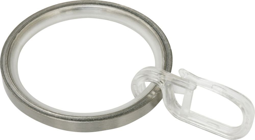 Gardinenstange Gardinia Ringe mit Gleiteinlage Windsor, Ø 25 mm, GARDINIA, Metall