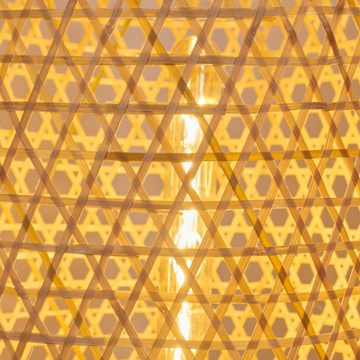 hofstein Stehlampe »Bergeggi« Bodenlampe aus Bambus in Natur, ohne Leuchtmittel, Lichteffekt u. Fußschalter, E27