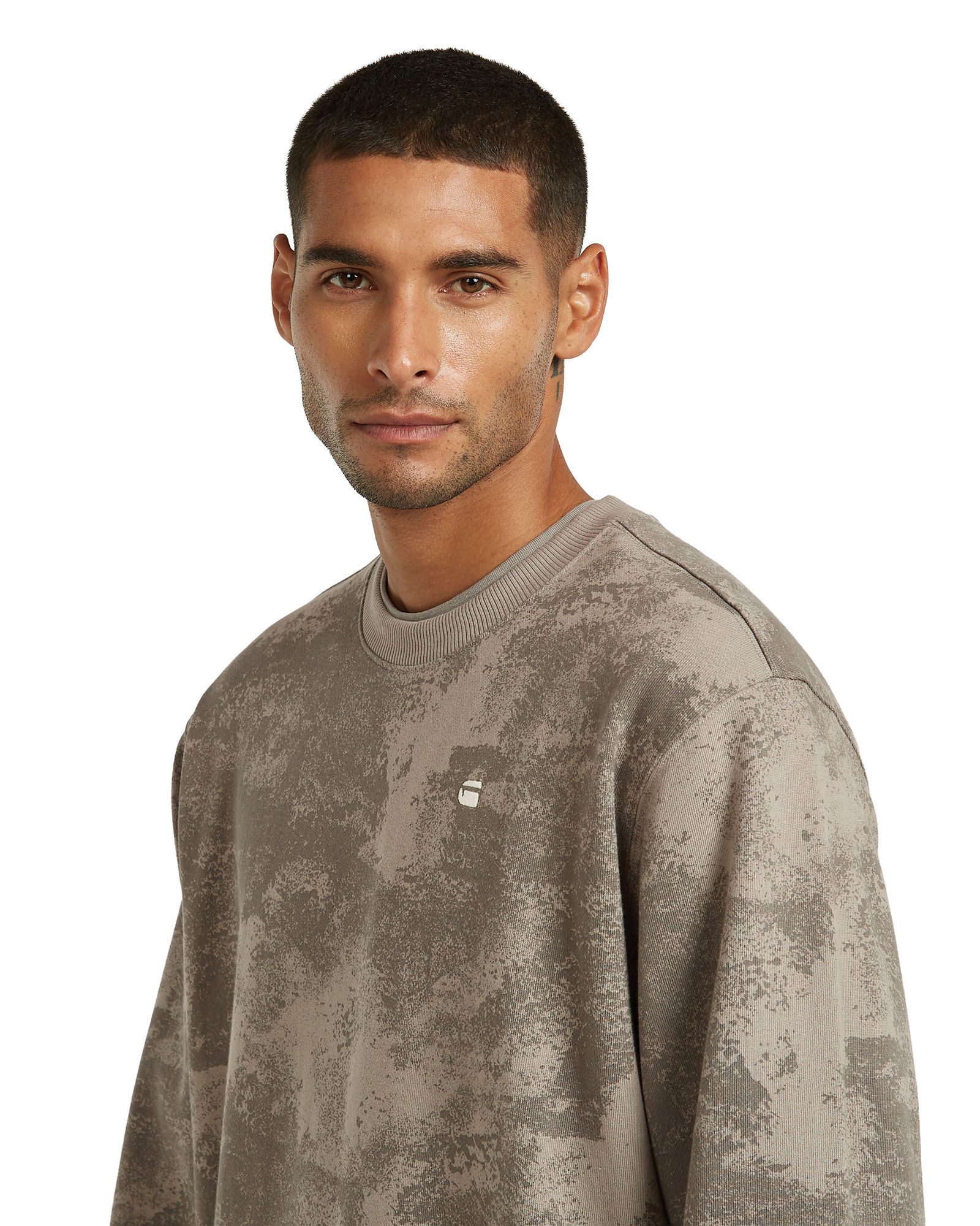 G-STAR Longpullover Allover Print Sweatshirt
