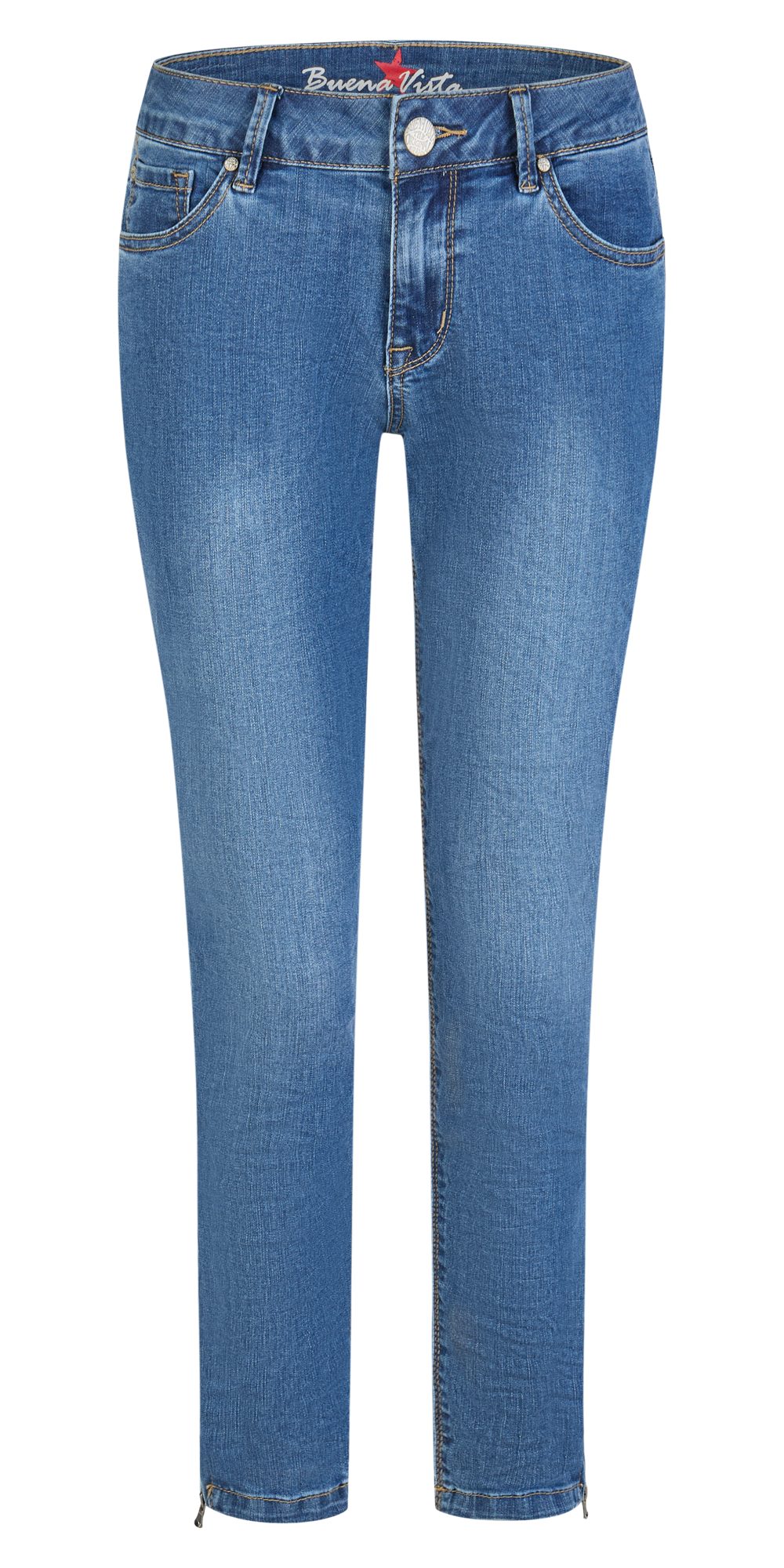 Buena Vista Stretch-Jeans BUENA VISTA ITALY V 7/8 mid blue 2602 B5311 417.7 günstig online kaufen