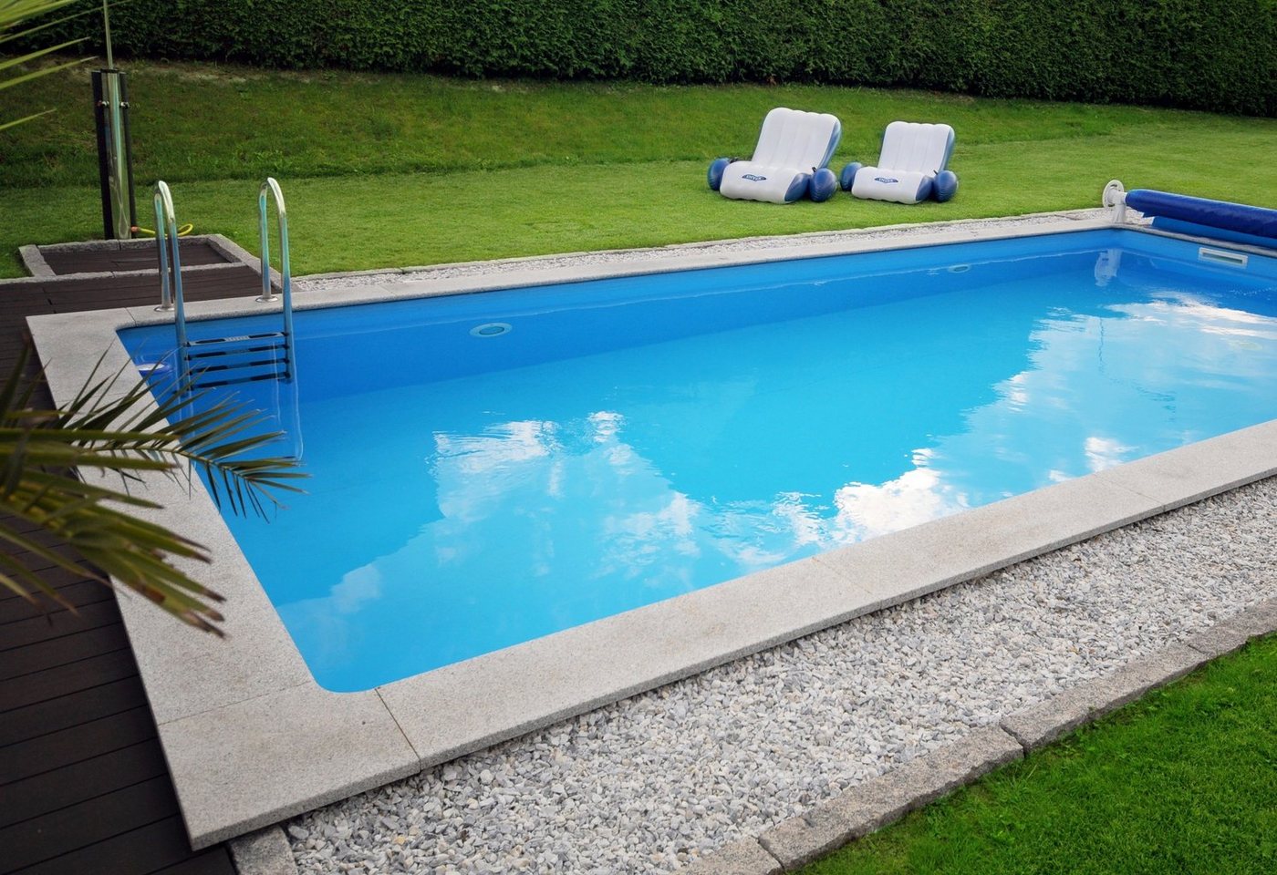 Thumbnail - KWAD Beckenrandstein Cristal Grey (Set), Granitumrandung für verschiedene Poolgrößen
