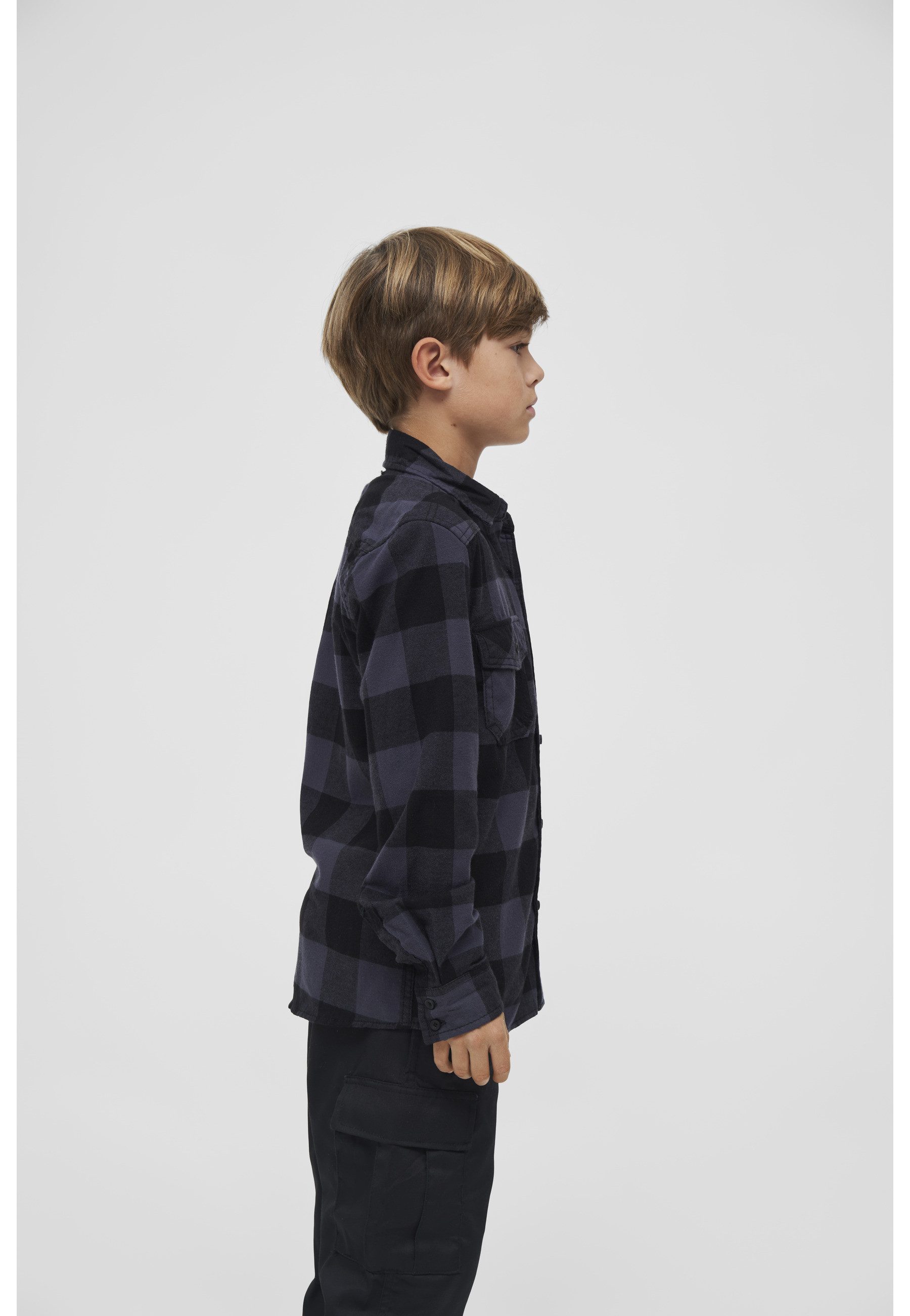 Brandit Langarmhemd Brandit Unisex Checkshirt Kids (1-tlg)